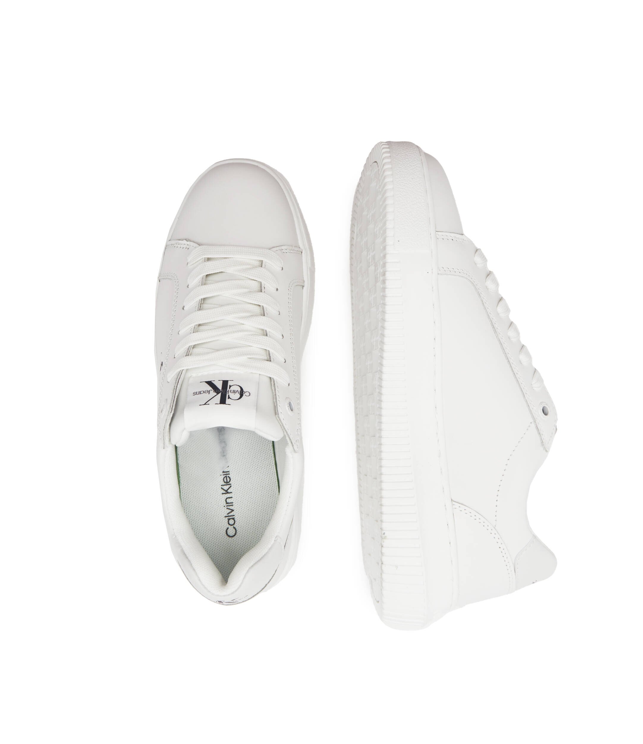 Calvin Klein Jeans Teniși din piele Cupsole