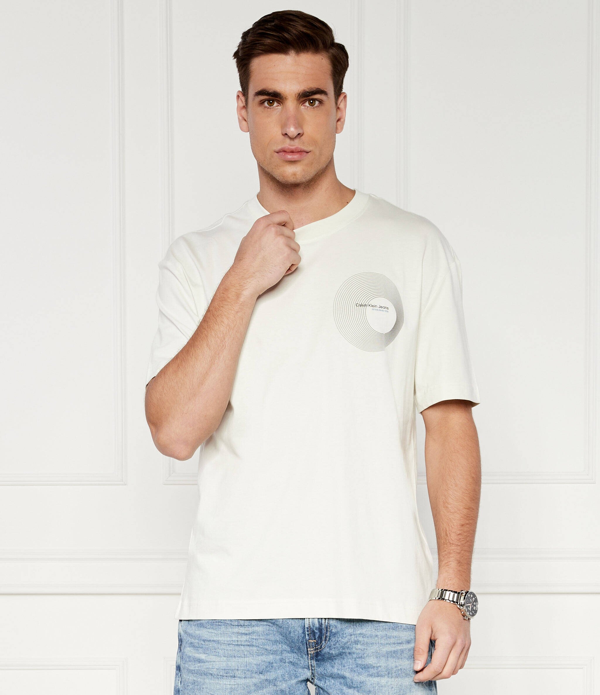 Calvin Klein Jeans Tricou CIRCLE FREQUENCY | Regular Fit