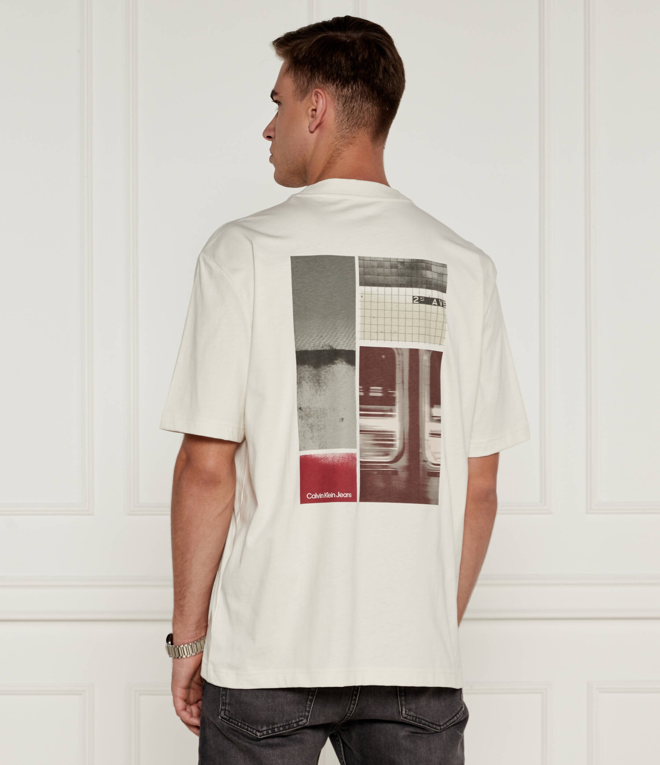 Calvin Klein Jeans Tricou CITY POSTER AVENUE | Relaxed fit