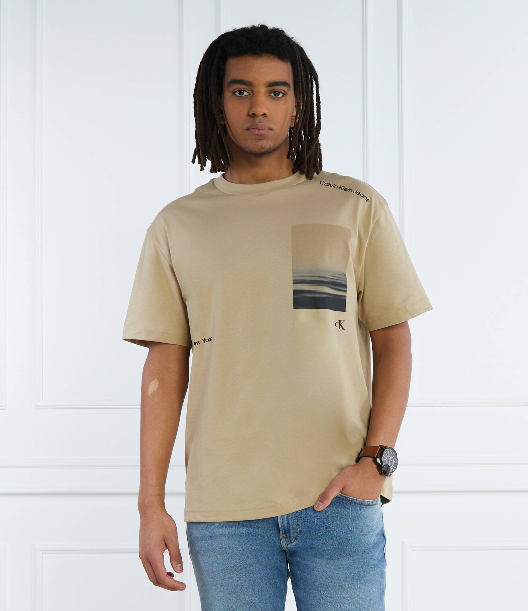 Calvin Klein Jeans Tricou SERENITY BACK GRAPHIC | Regular Fit