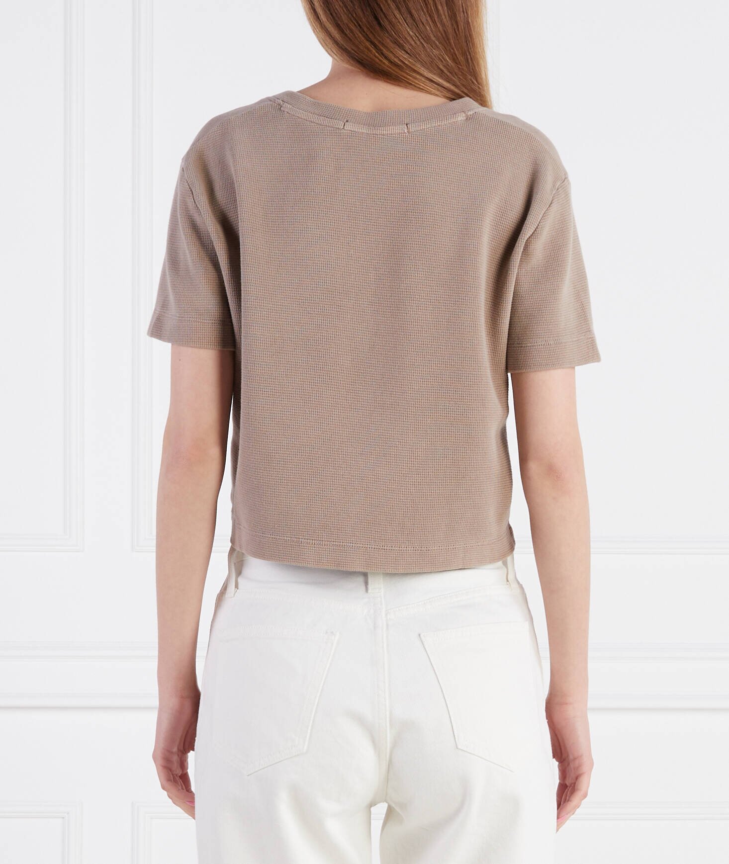Calvin Klein Jeans Tricou WAFFLE | Cropped Fit