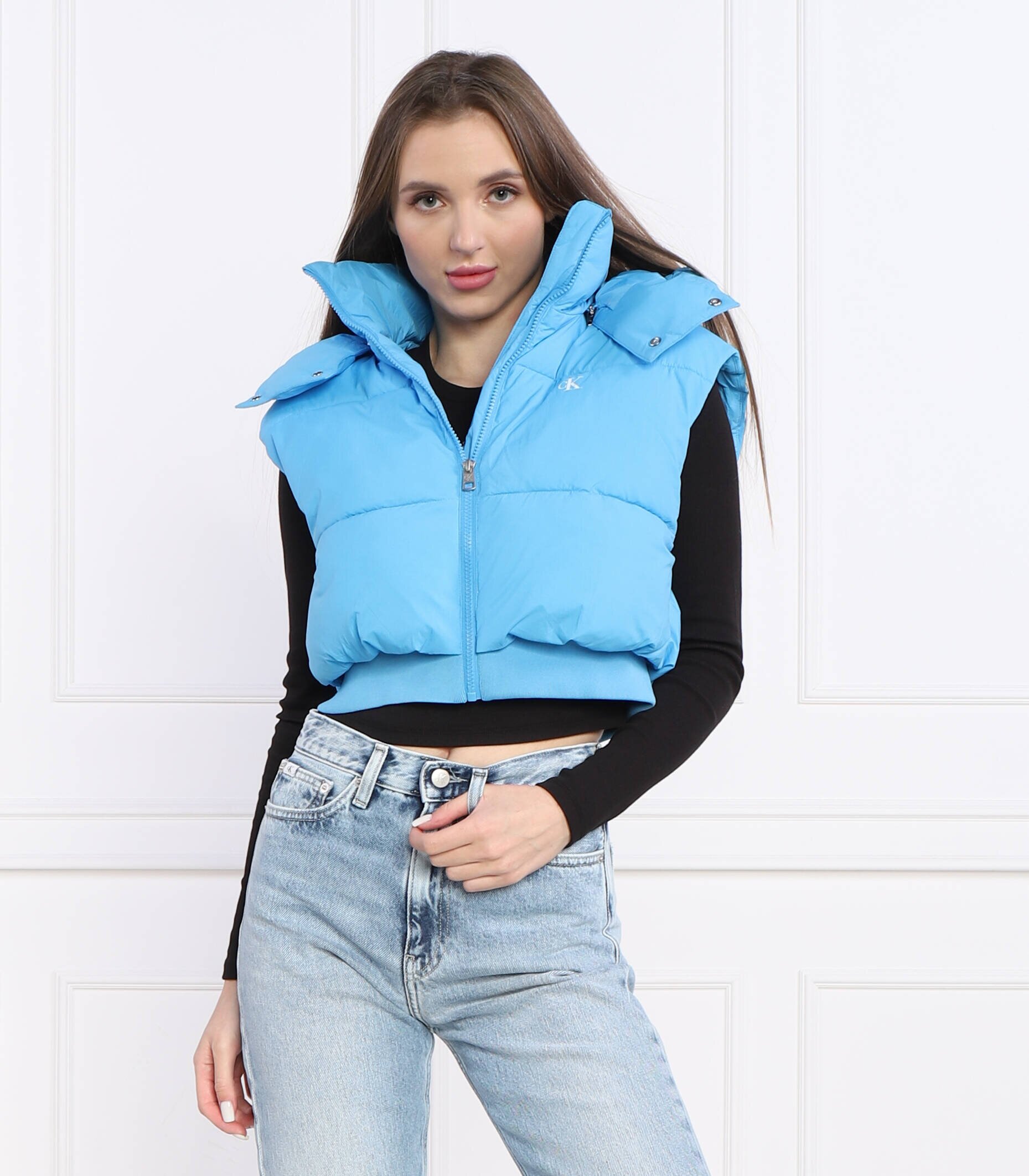 Calvin Klein Jeans Vestă LIGHTWEIGHT | Cropped Fit