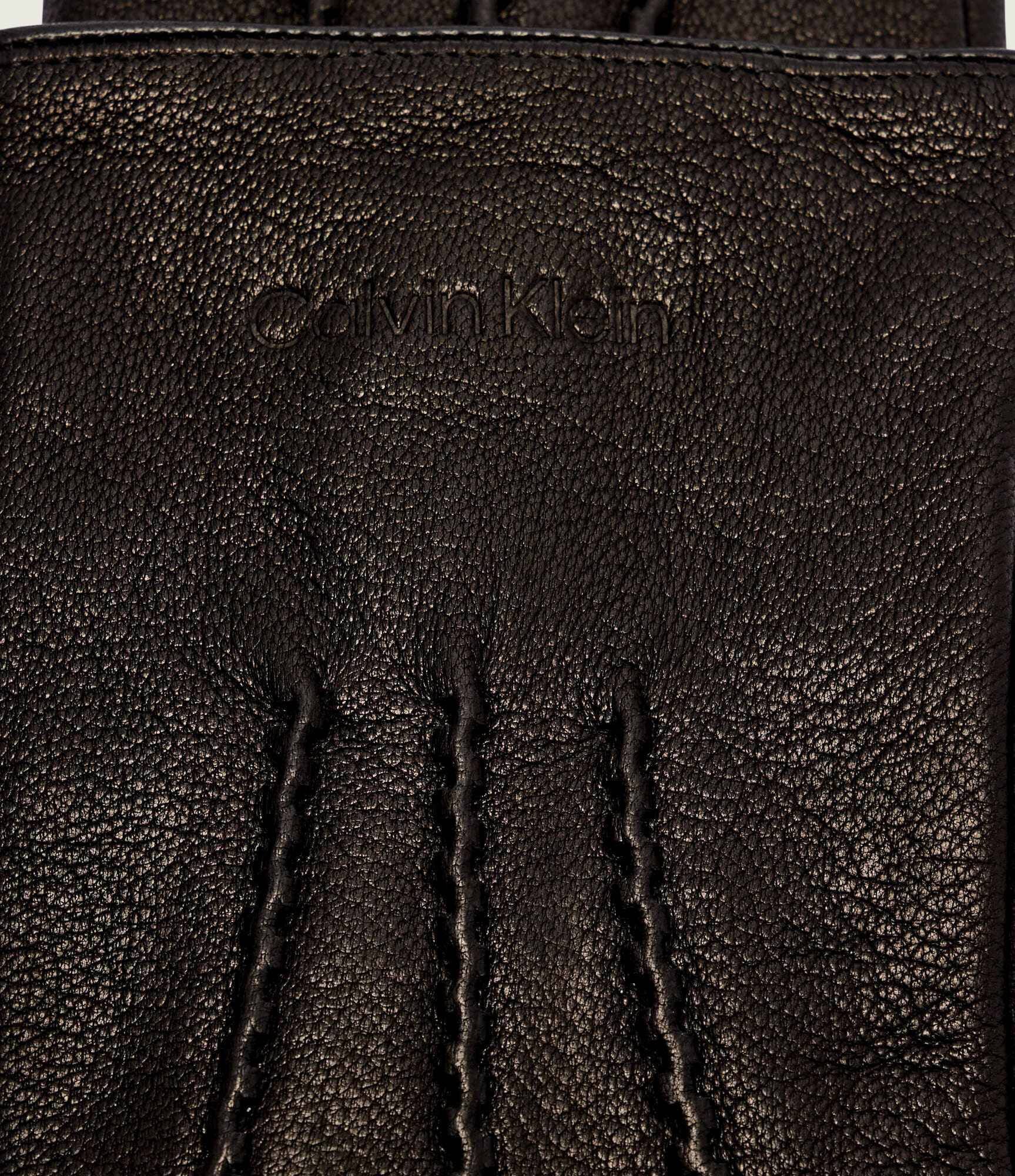 Calvin Klein Mănuși de piele cu adaos de lână