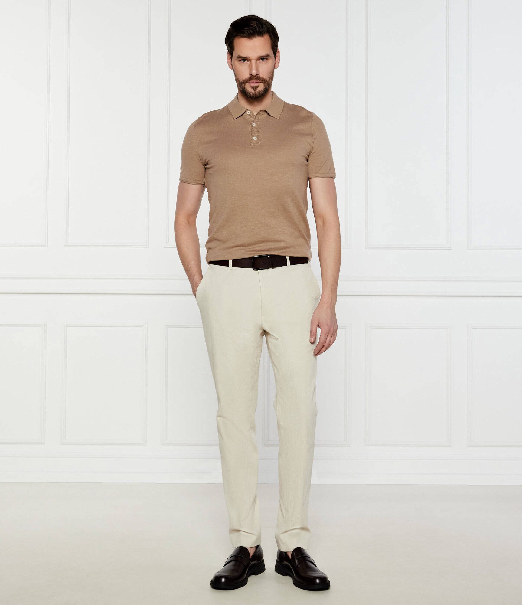 Calvin Klein Pantaloni chino SEERSUCKER | Regular Fit