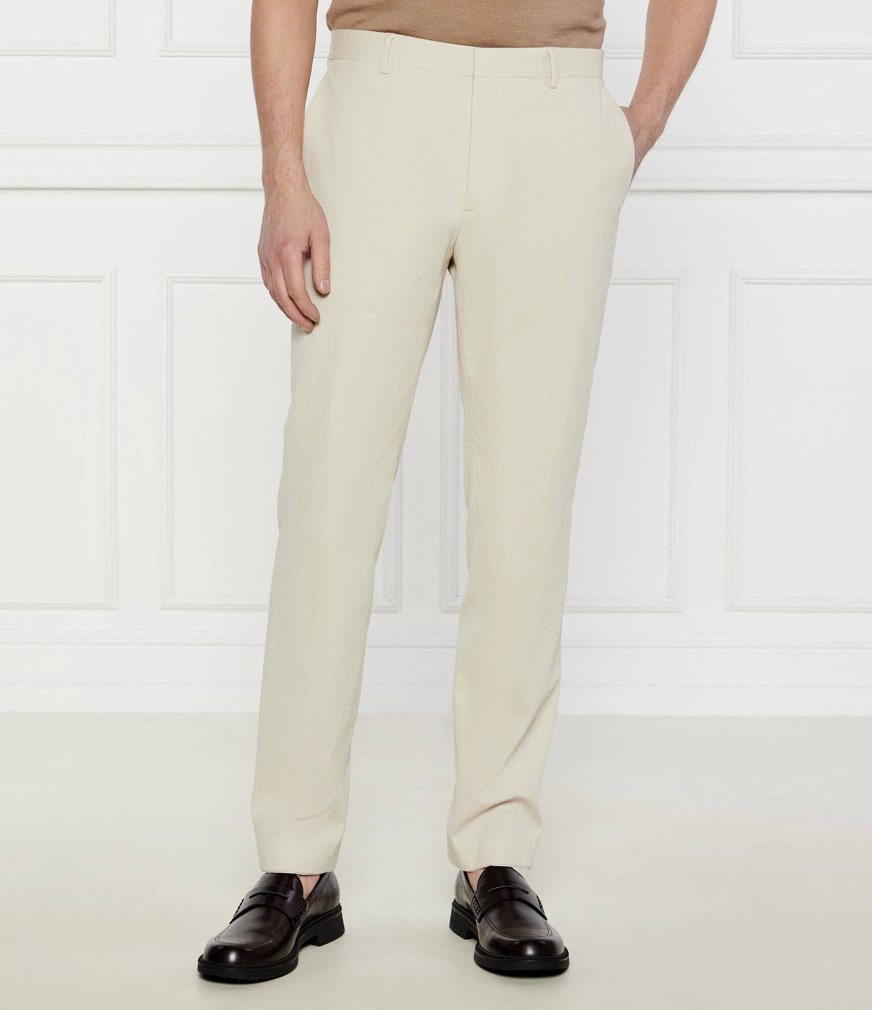 Calvin Klein Pantaloni chino SEERSUCKER | Regular Fit