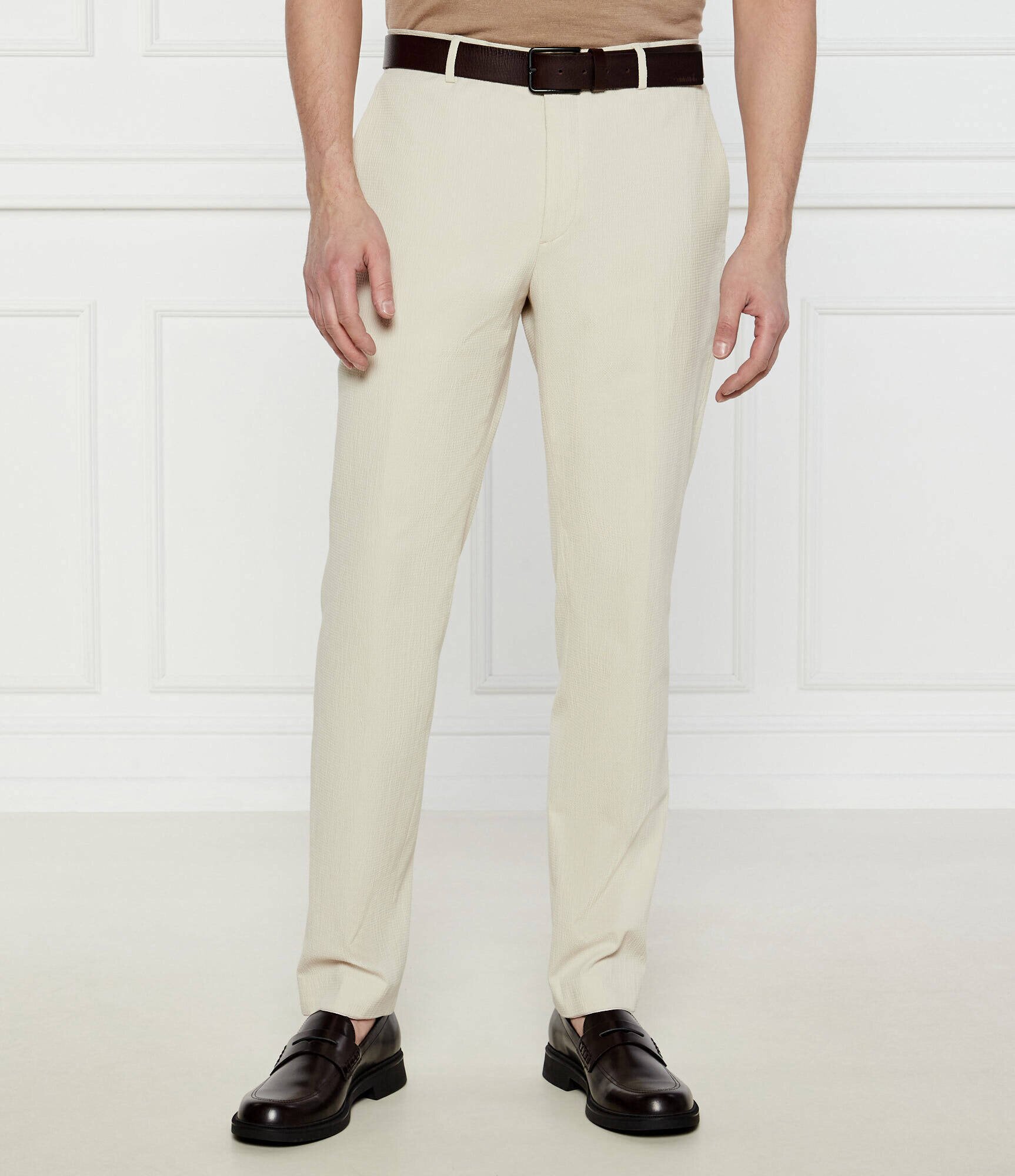 Calvin Klein Pantaloni chino SEERSUCKER | Regular Fit