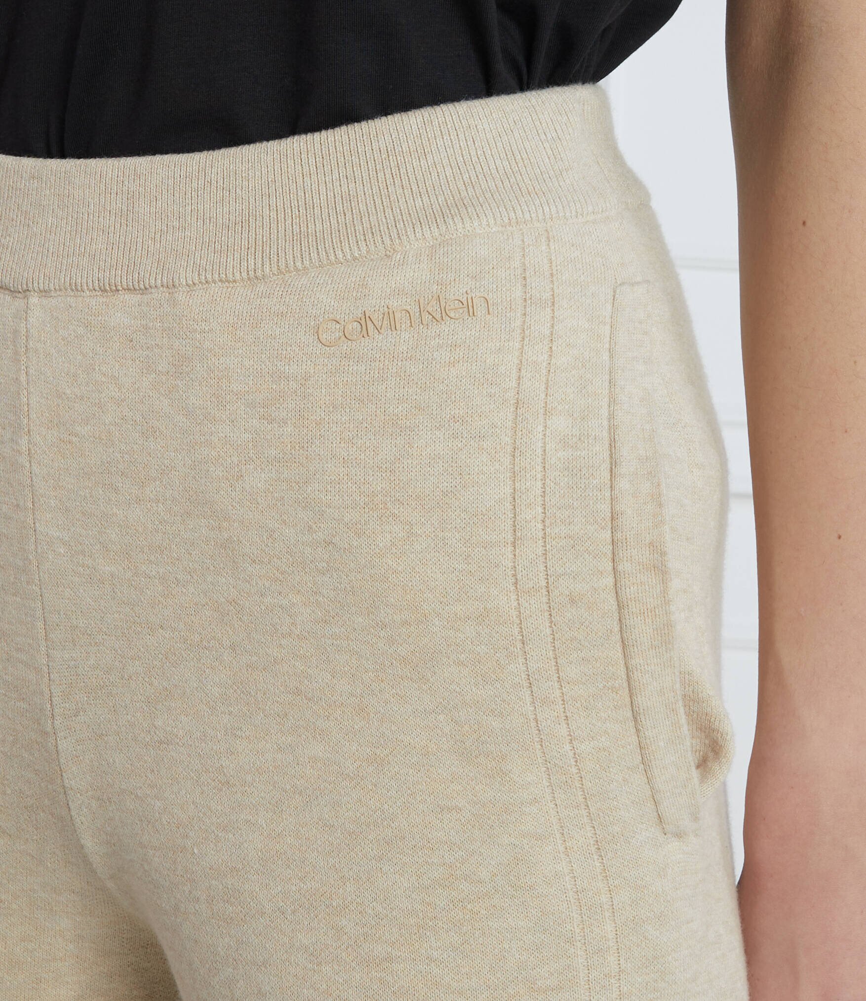 Calvin Klein Pantaloni de tricot | Regular Fit cu adaos de cașmir