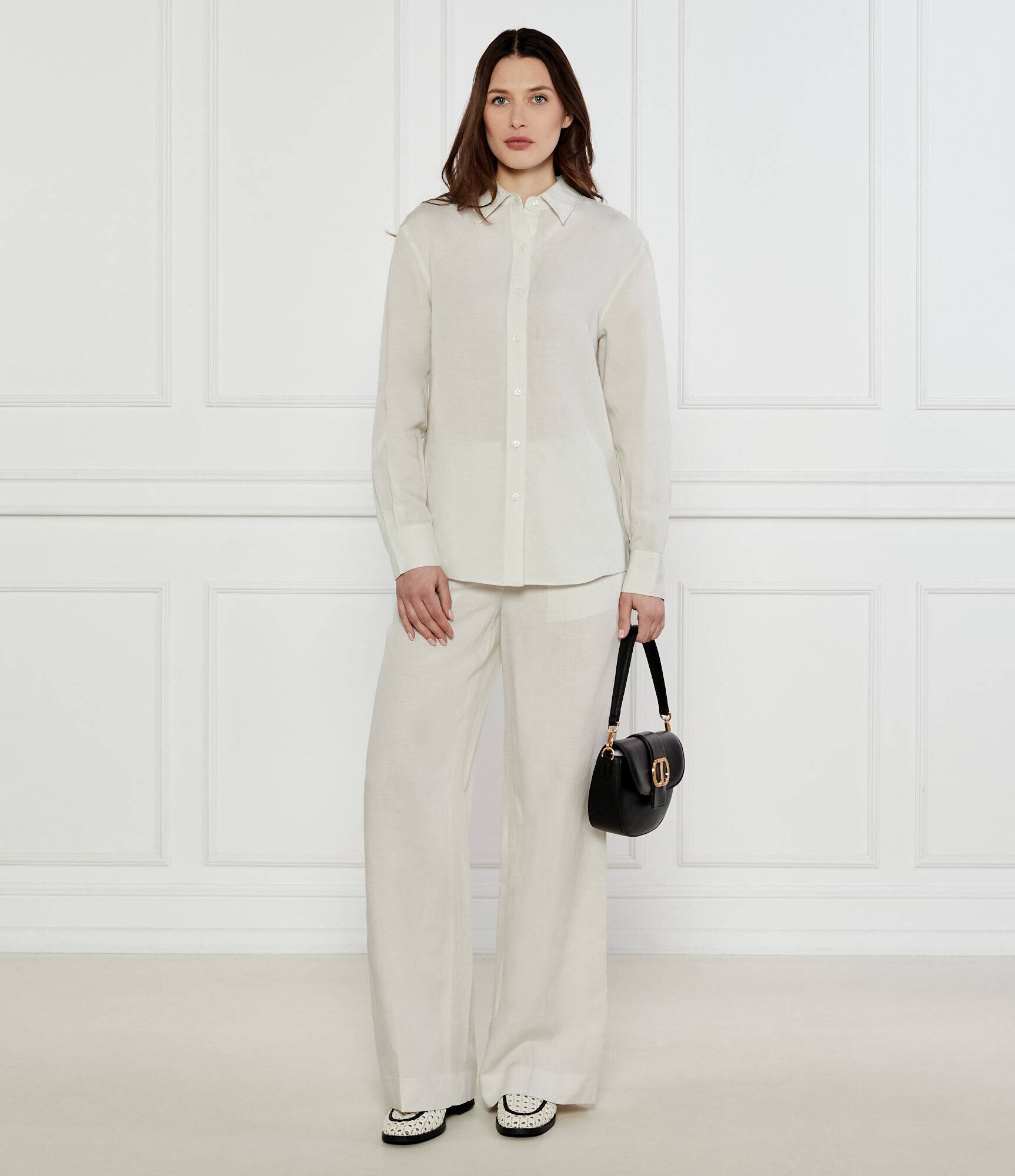 Calvin Klein Pantaloni | flare fit | cu adaos de in