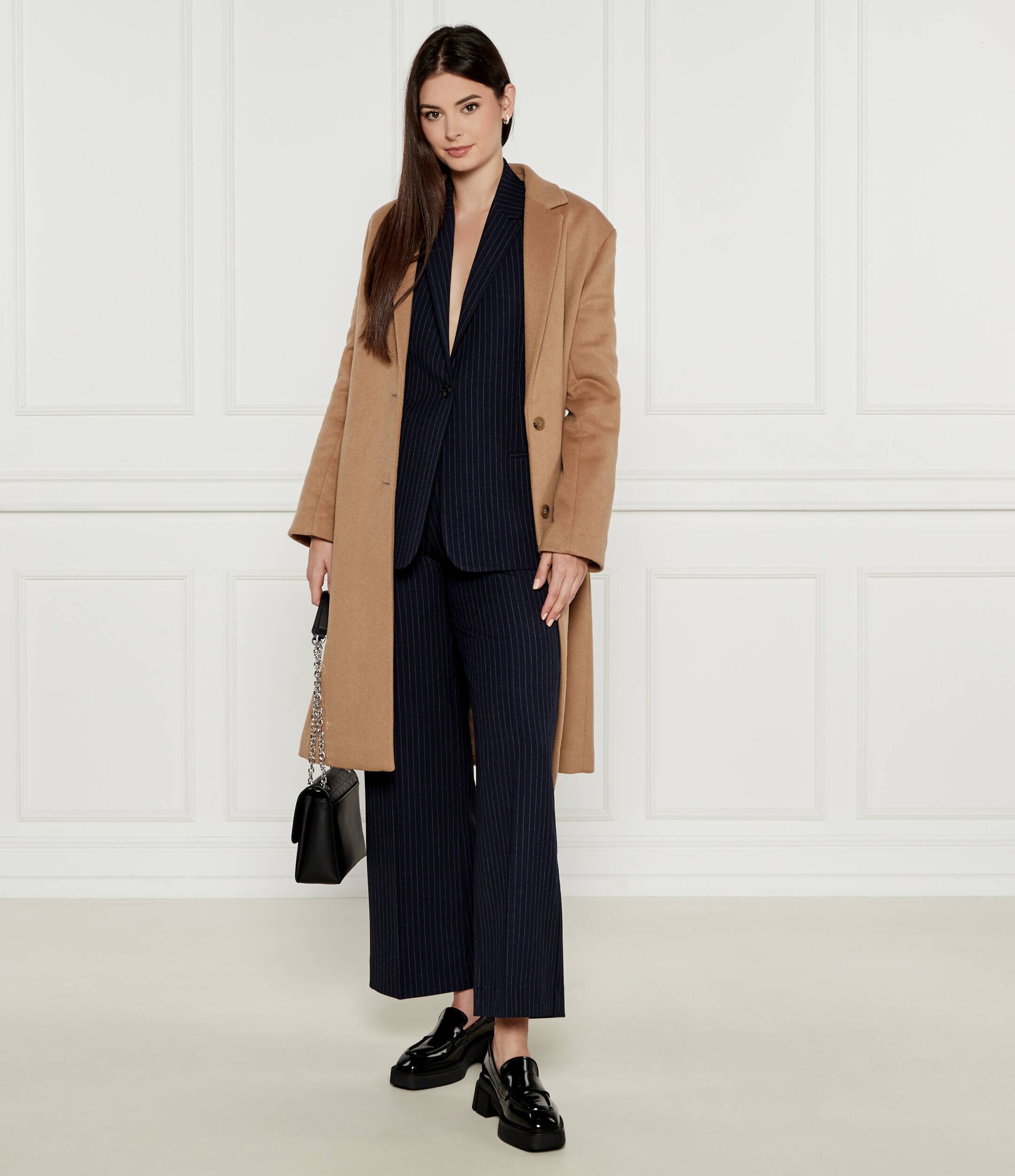 Calvin Klein Pantaloni | flare fit cu adaos de lână