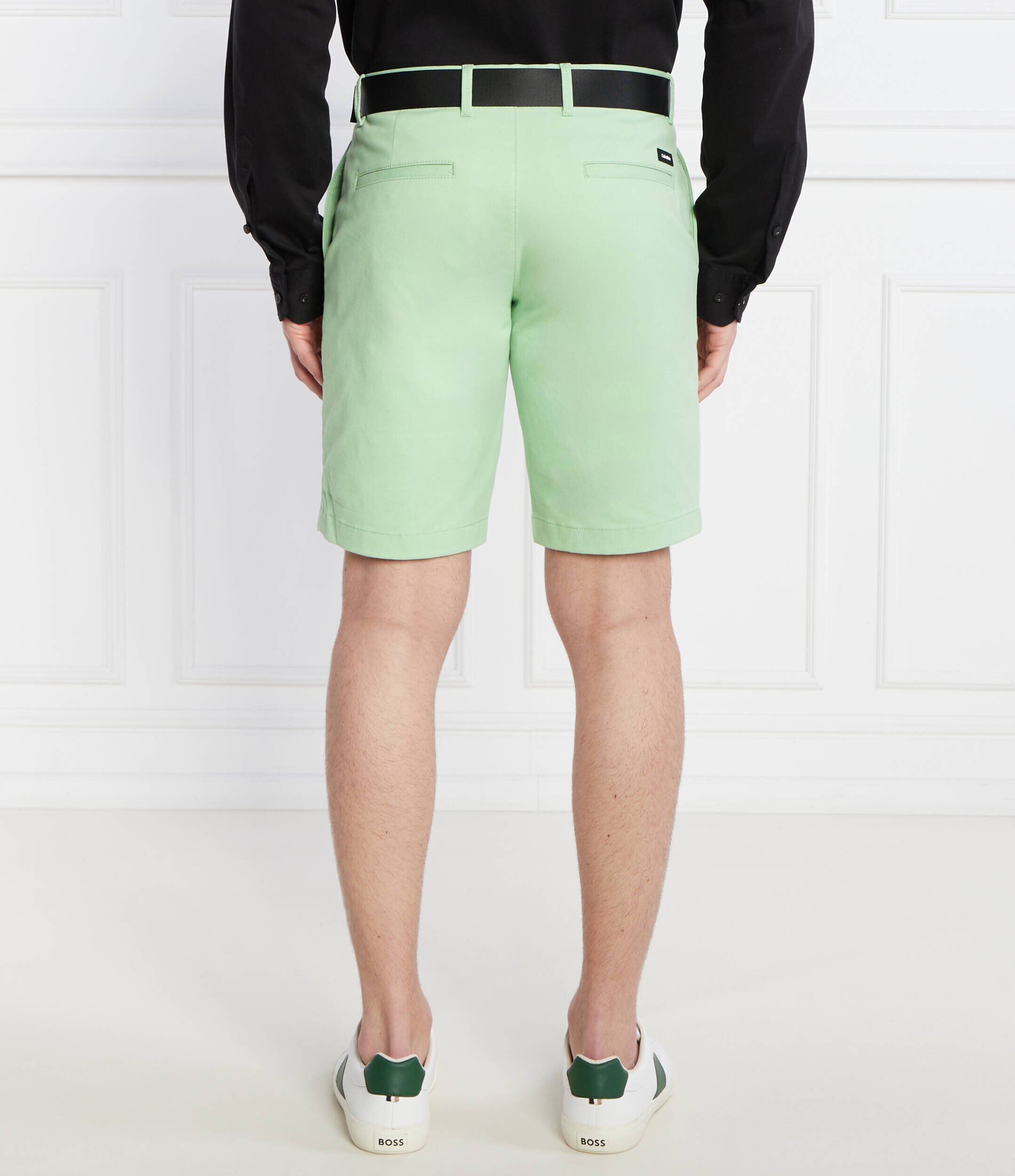 Calvin Klein Pantaloni scurți chino + curea MODERN TWILL | Slim Fit