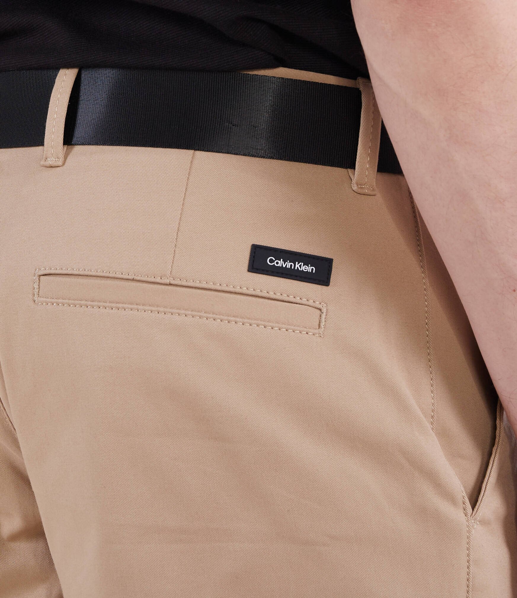 Calvin Klein Pantaloni scurți chino + curea MODERN TWILL | Slim Fit
