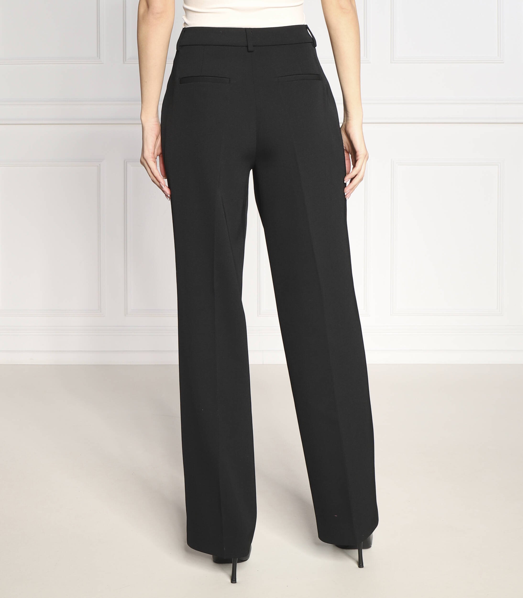 Calvin Klein Pantaloni TWILL PLEATED | Straight fit cu adaos de lână