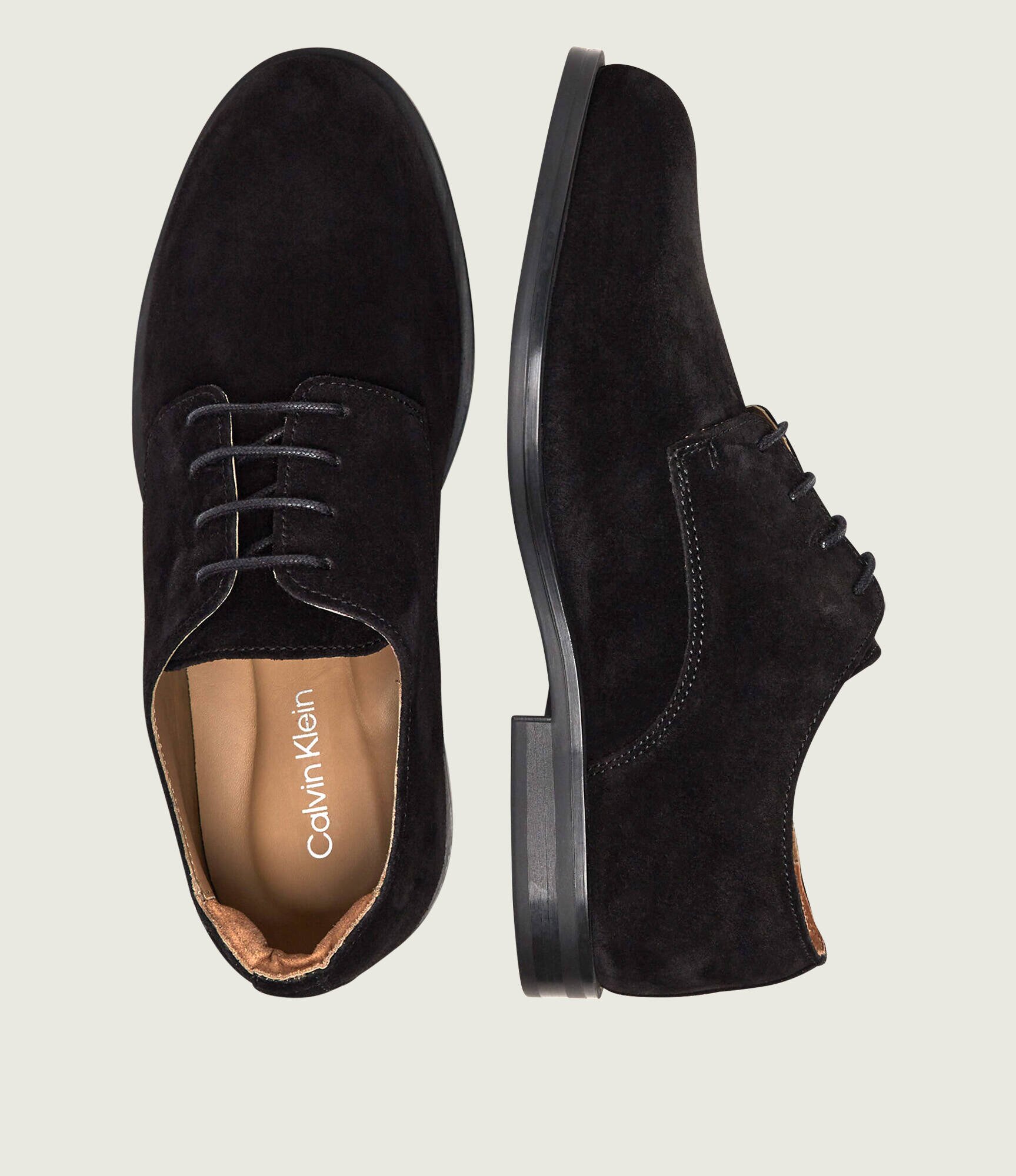 Calvin Klein Pantofi derby | piele întoarsă