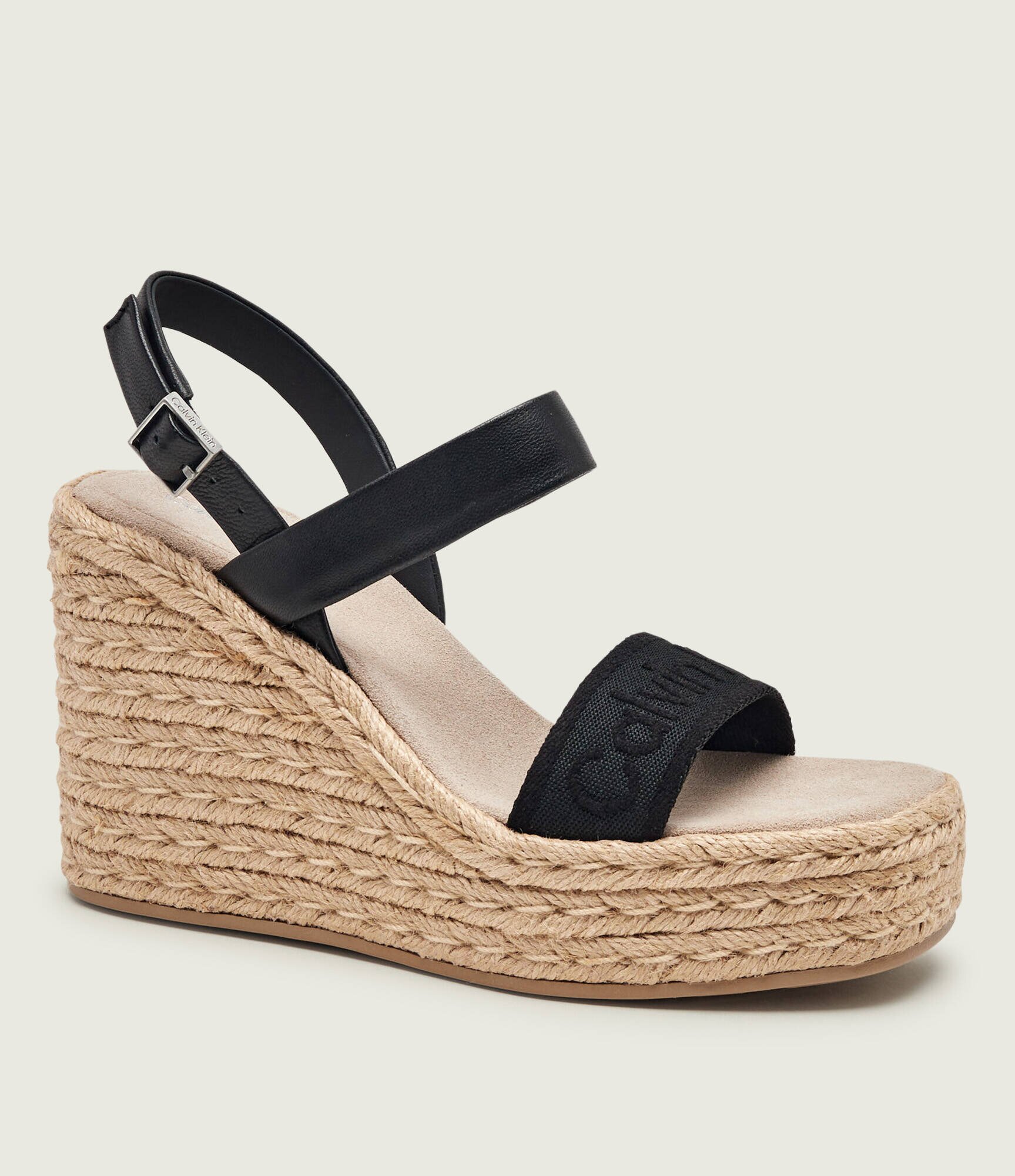 Calvin Klein Platforme cu adaos de piele