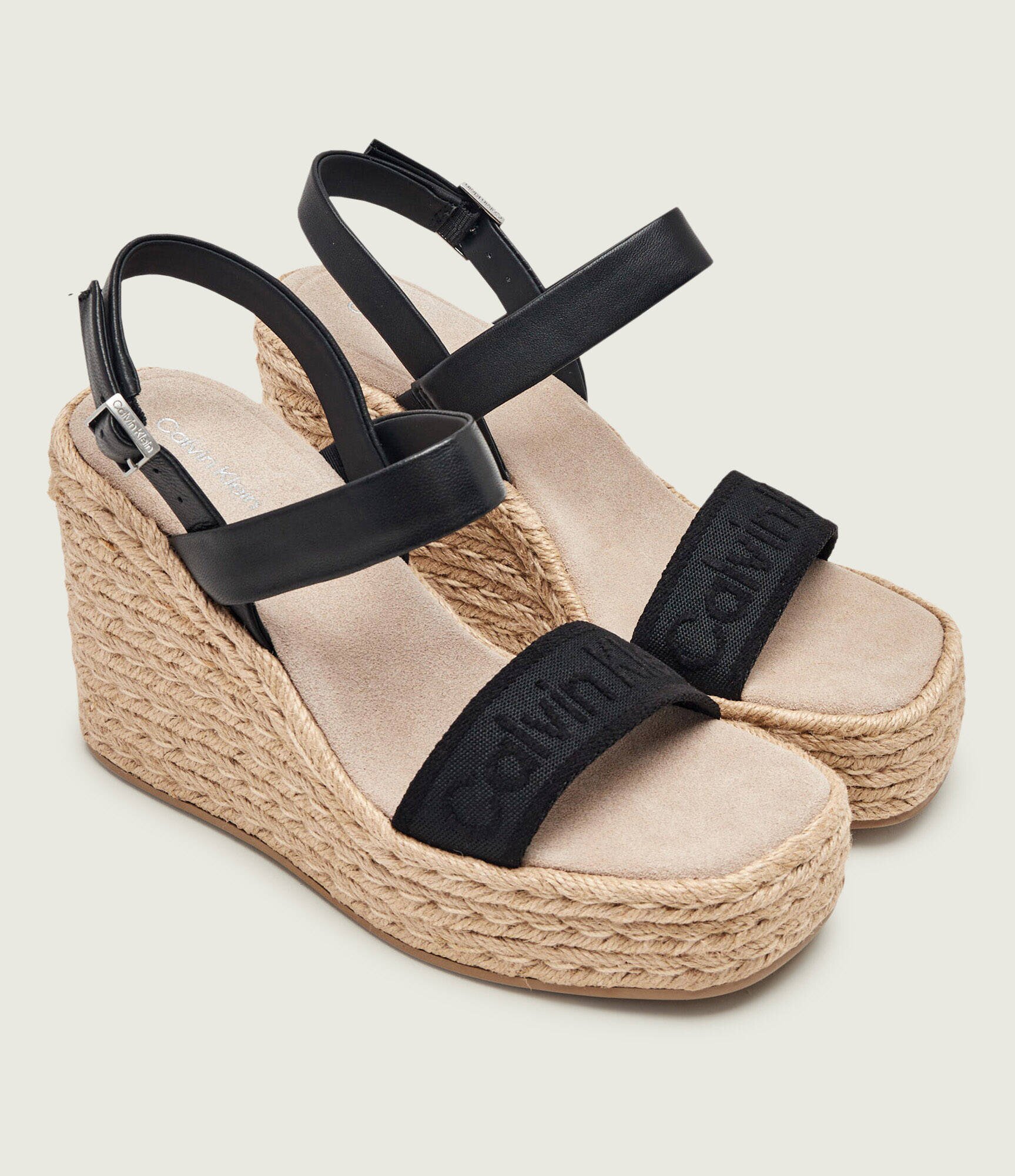 Calvin Klein Platforme cu adaos de piele