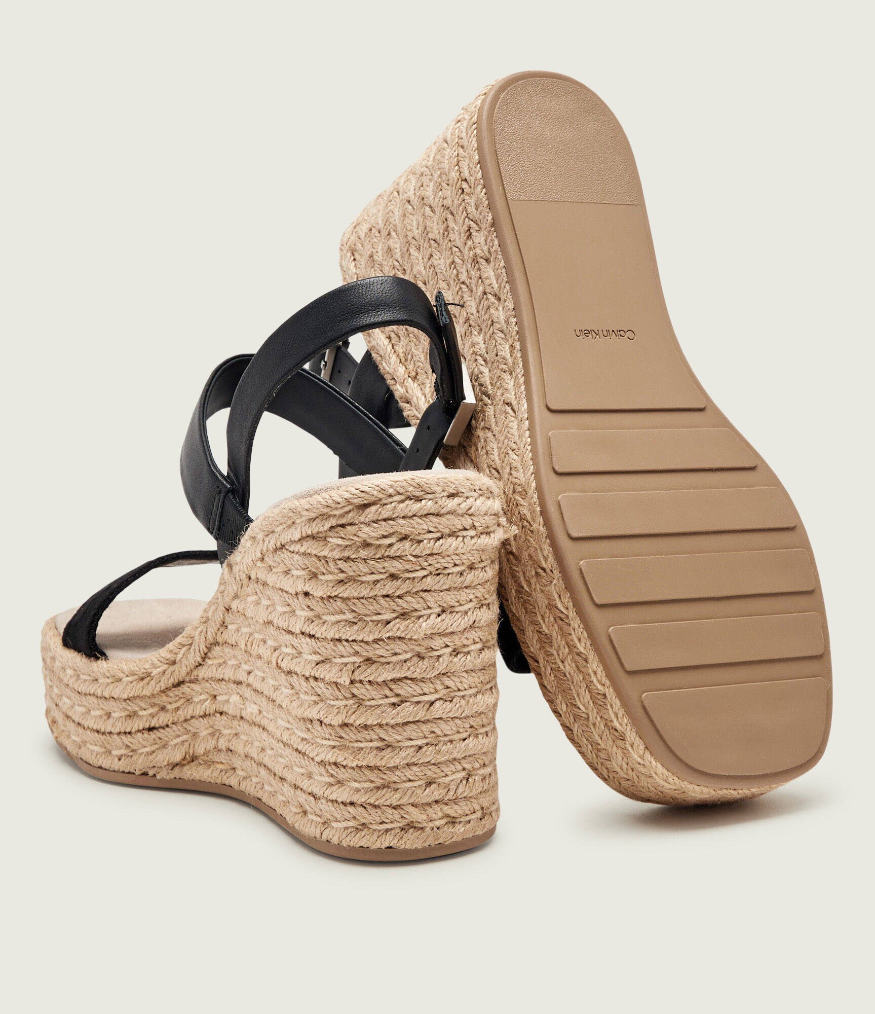 Calvin Klein Platforme cu adaos de piele