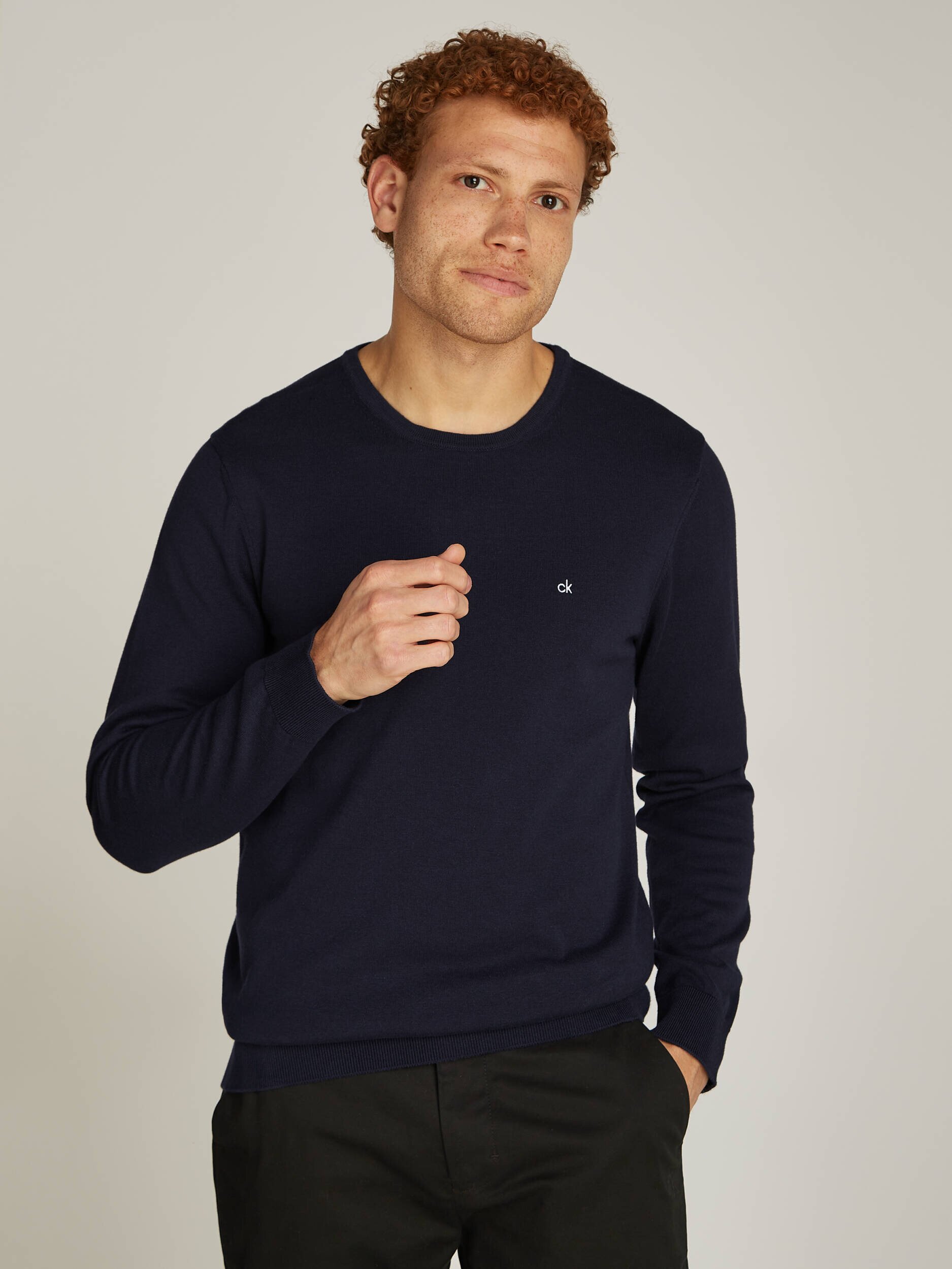 Calvin Klein Pulover | Regular Fit cu adaos de mătase