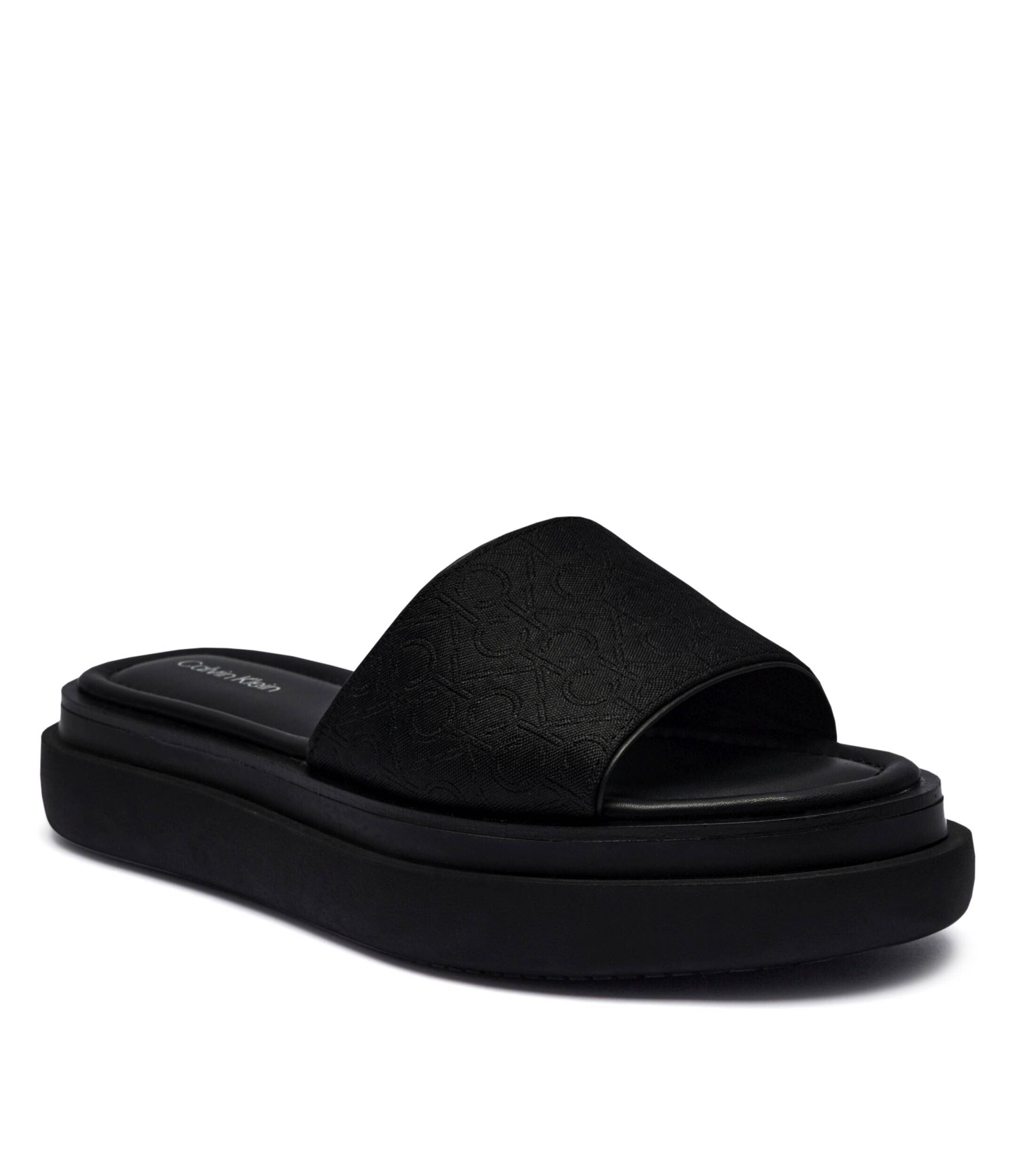 Calvin Klein Șlapi cu adaos de piele