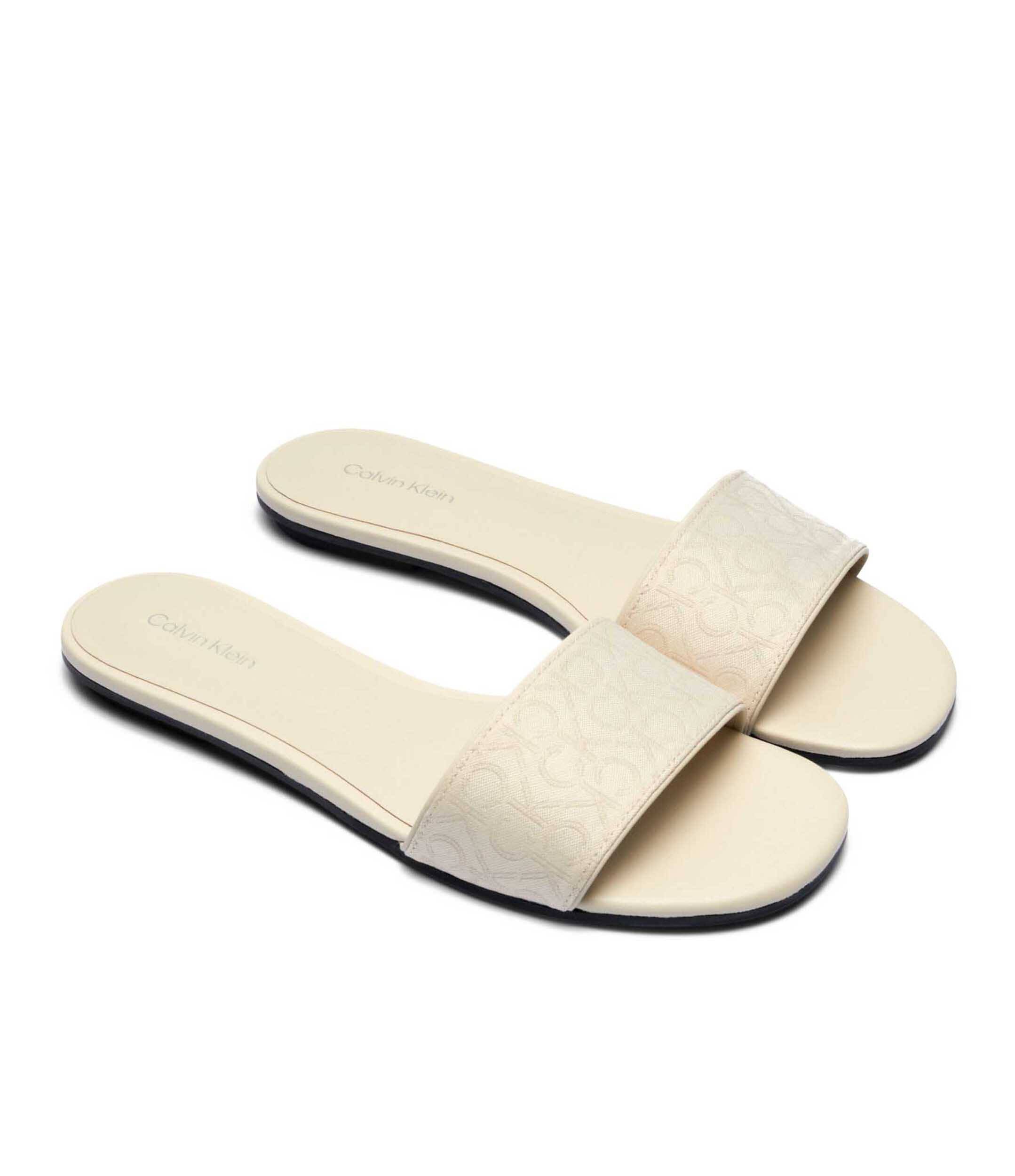 Calvin Klein Șlapi cu adaos de piele