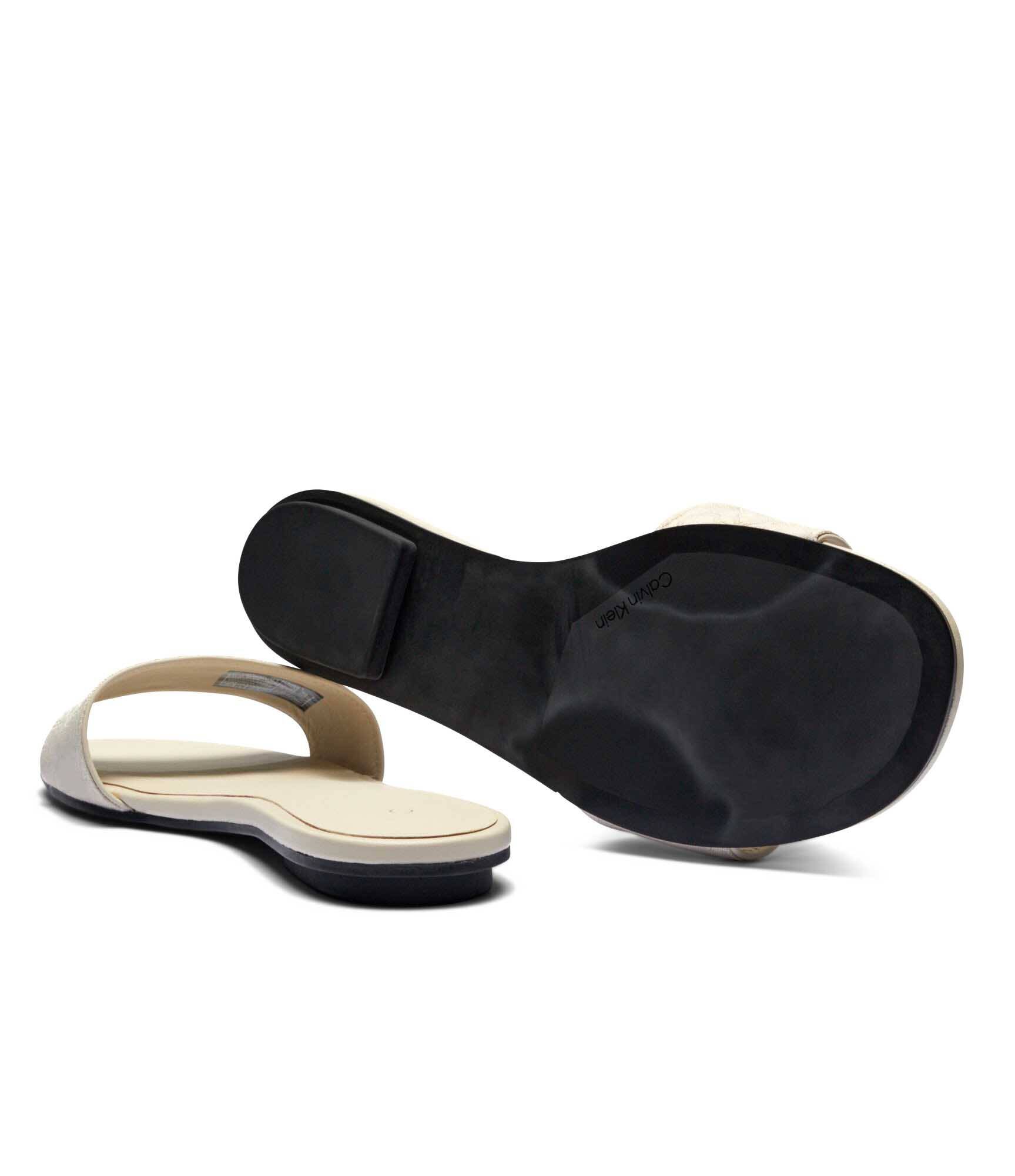 Calvin Klein Șlapi cu adaos de piele