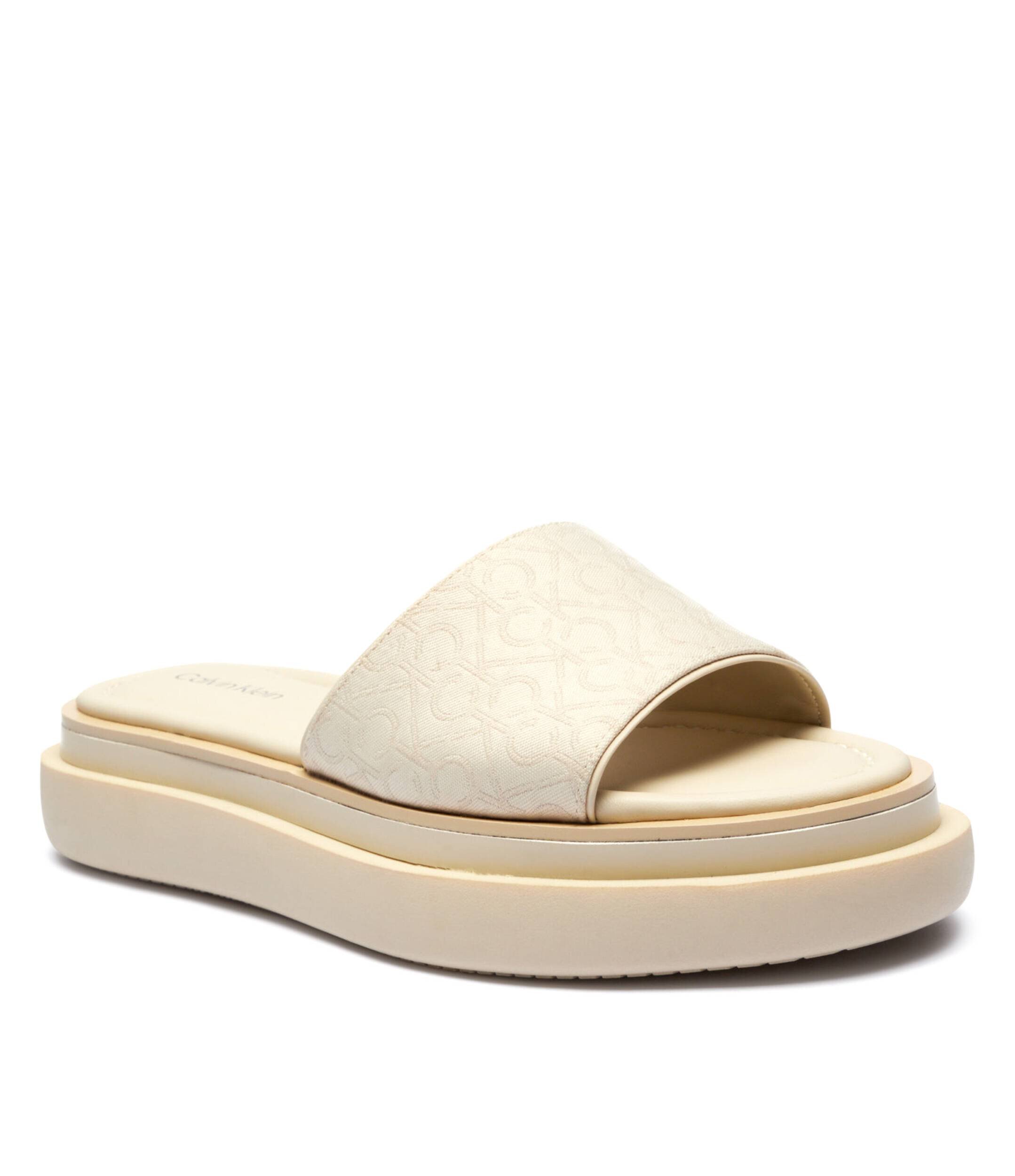 Calvin Klein Șlapi cu adaos de piele