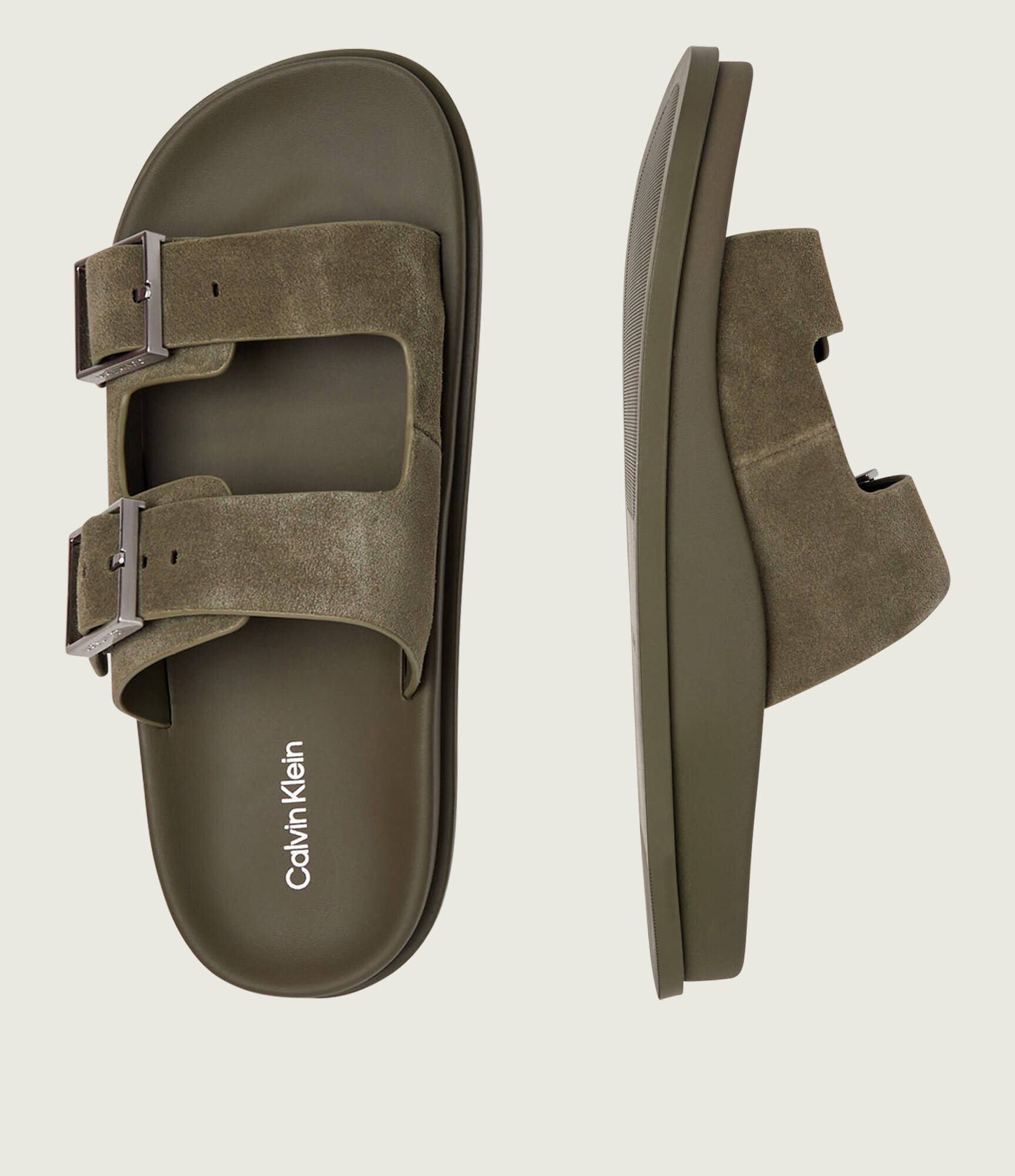 Calvin Klein Șlapi | piele întoarsă