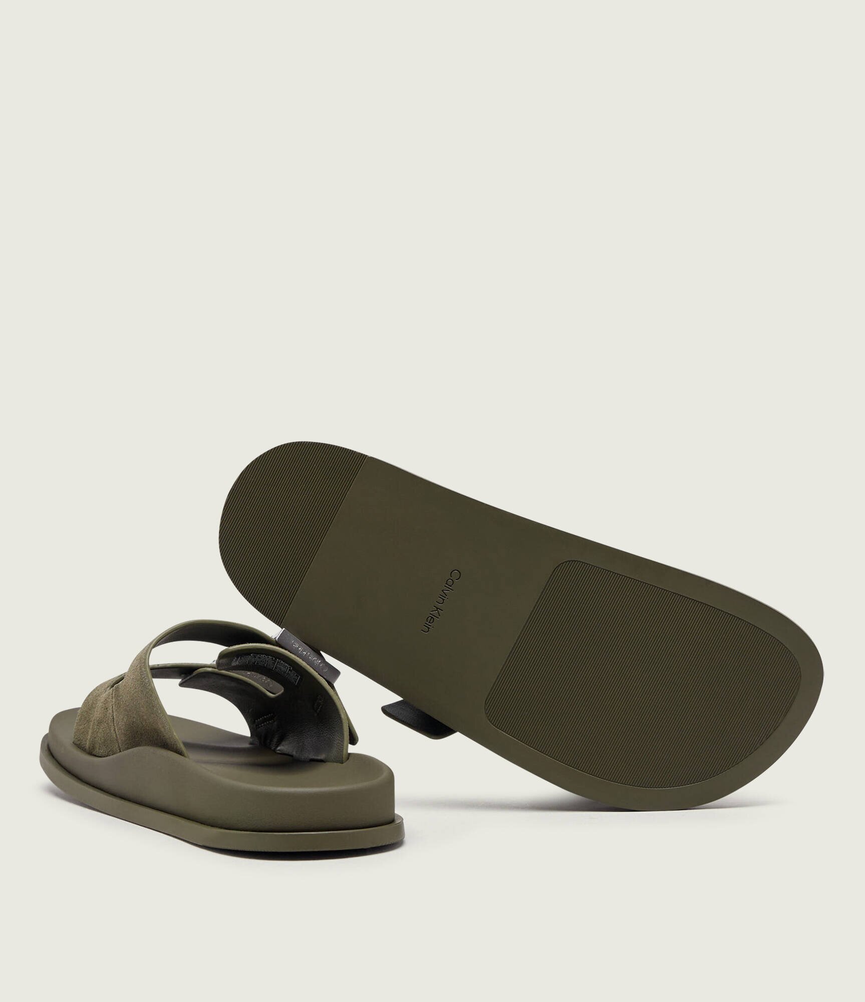 Calvin Klein Șlapi | piele întoarsă