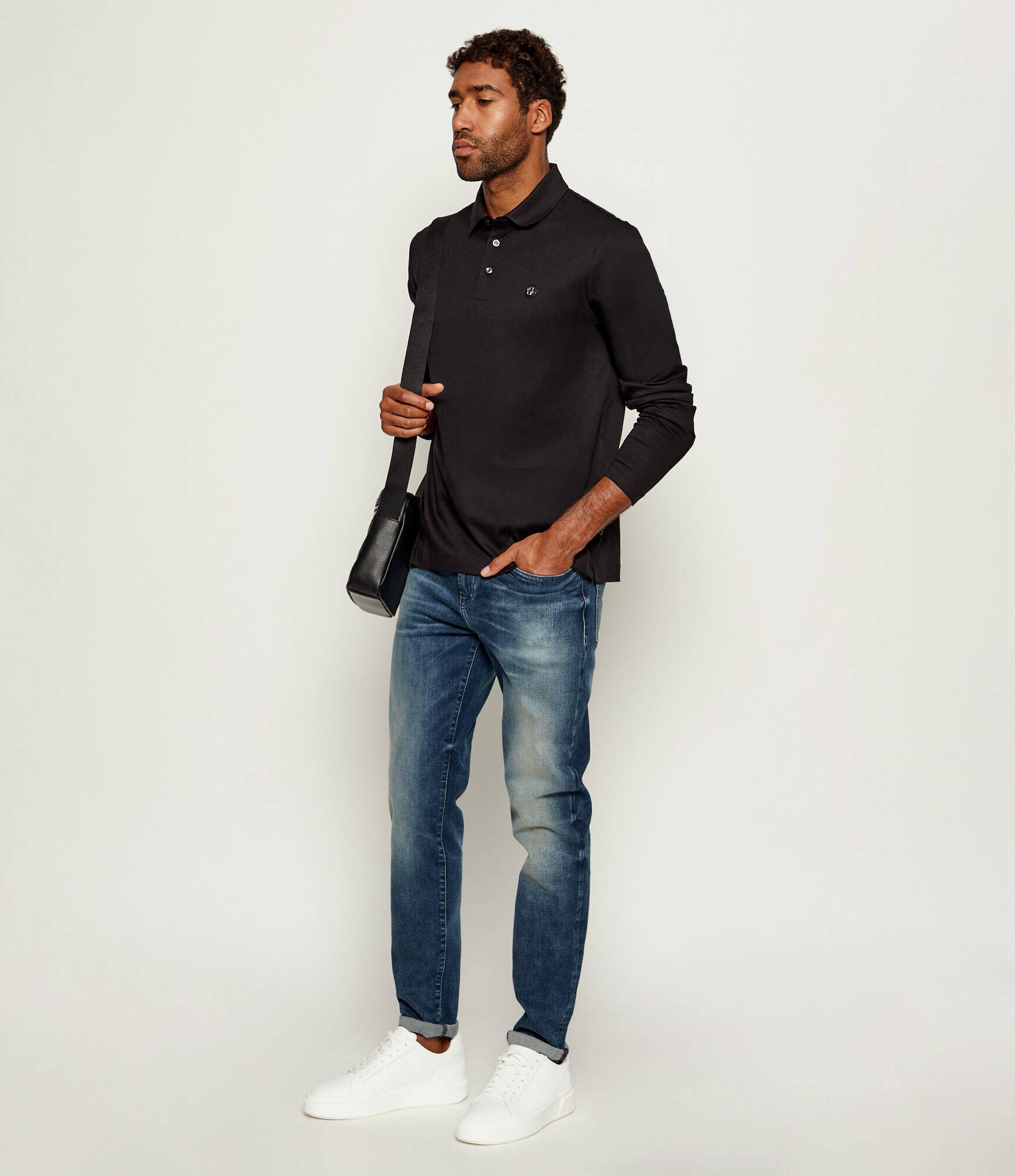 Calvin Klein Sneakers cu adaos de piele