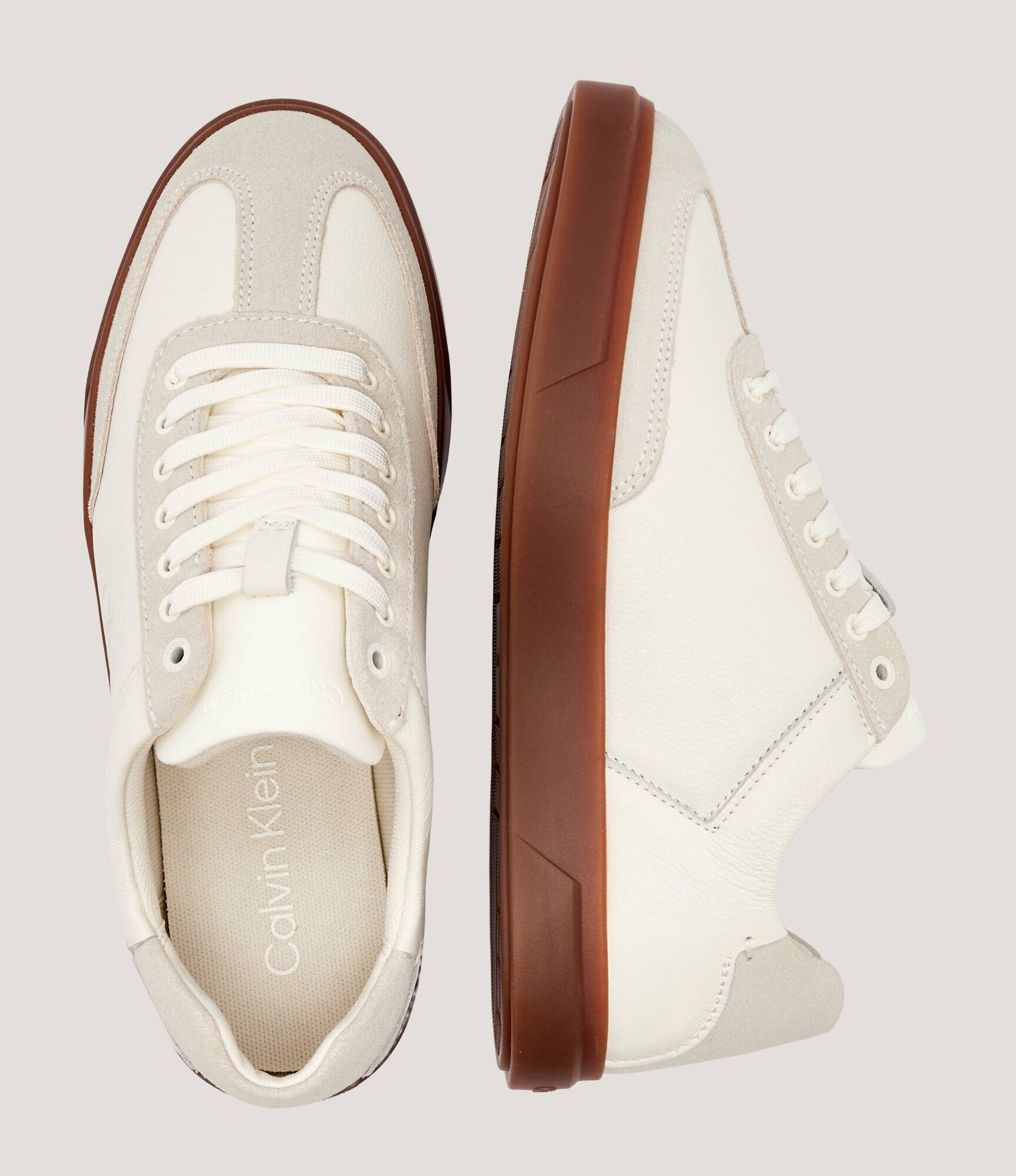 Calvin Klein Sneakers cu adaos de piele