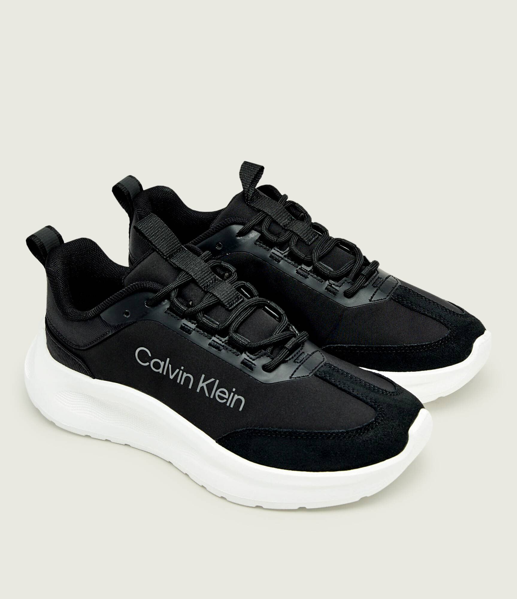 Calvin Klein Sneakers LIGHT EVA RUNNER | piele întoarsă