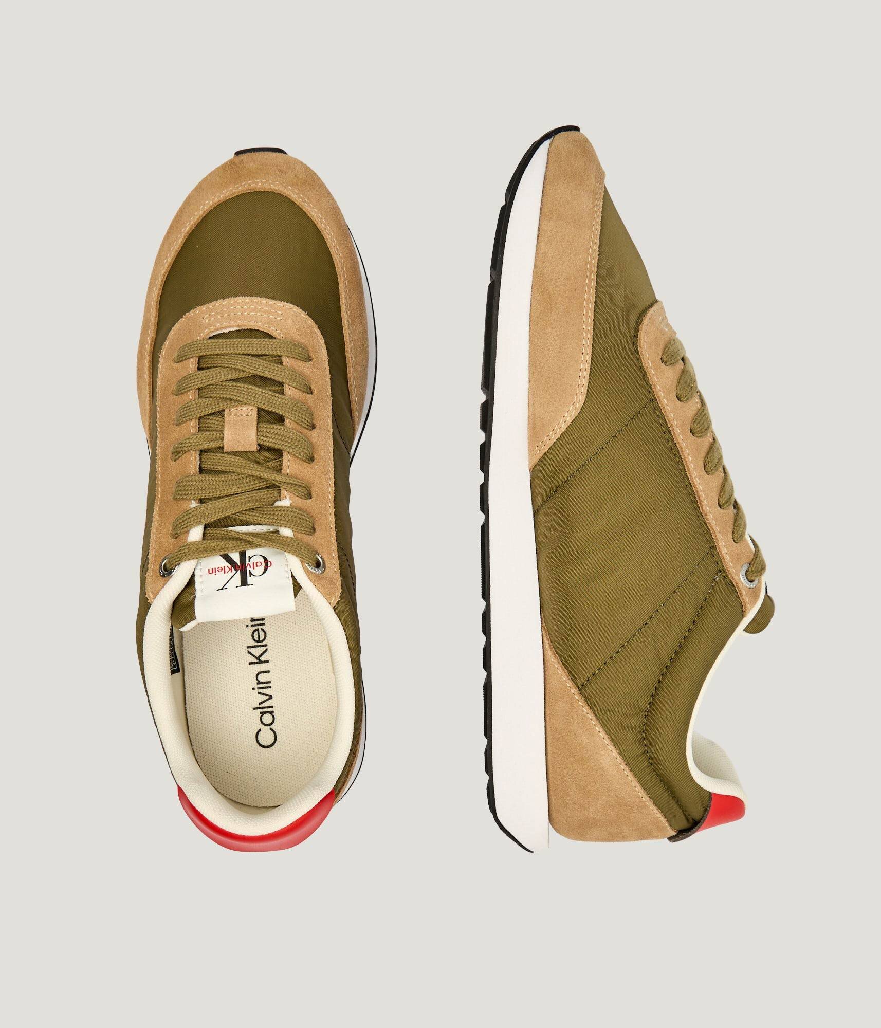 Calvin Klein Sneakers RETRO cu adaos de piele