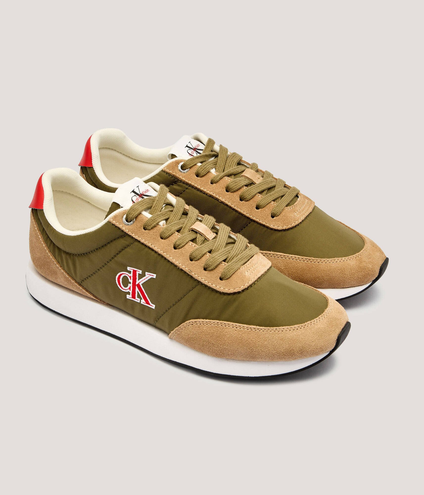 Calvin Klein Sneakers RETRO cu adaos de piele