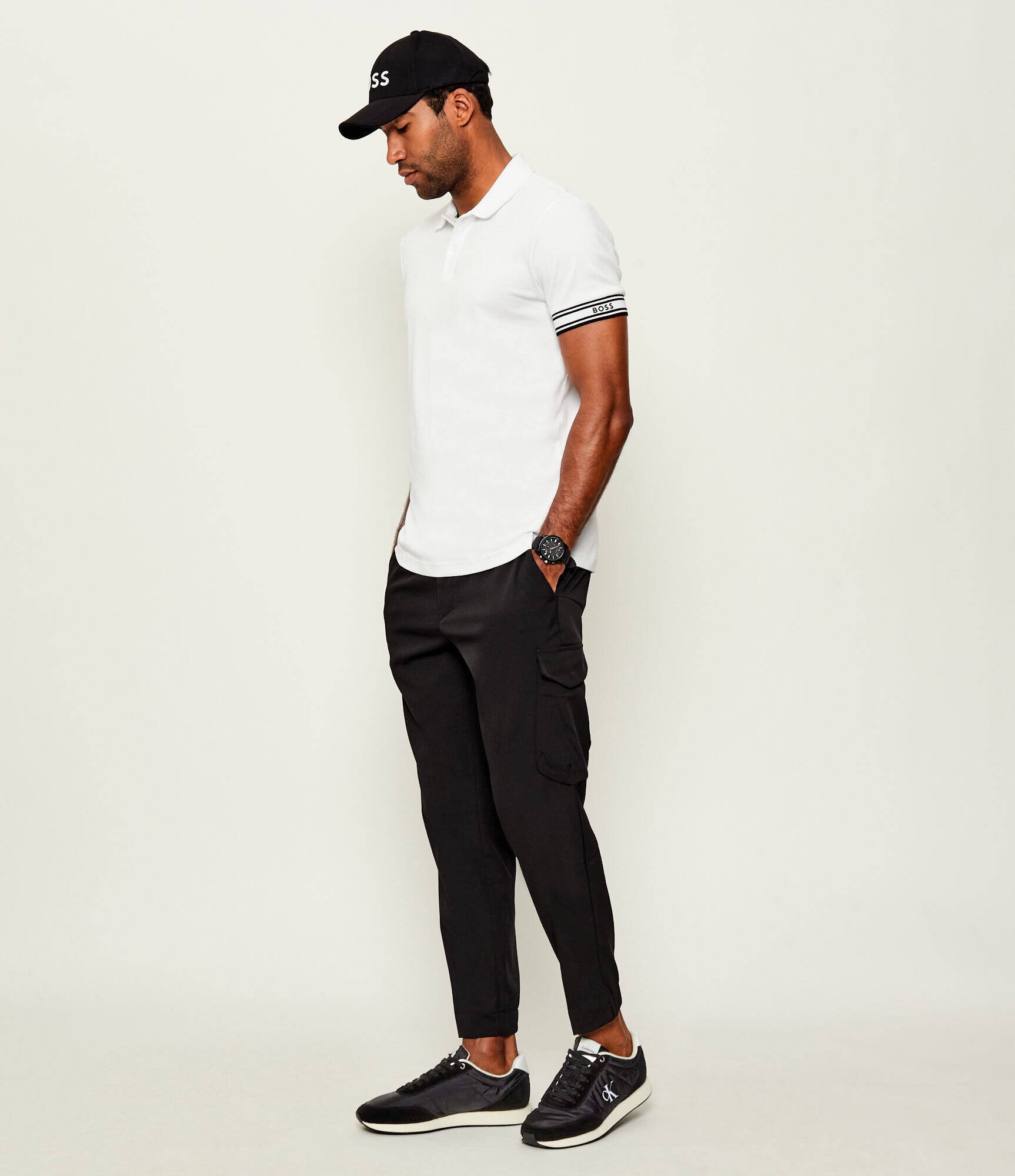 Calvin Klein Sneakers RETRO | piele întoarsă