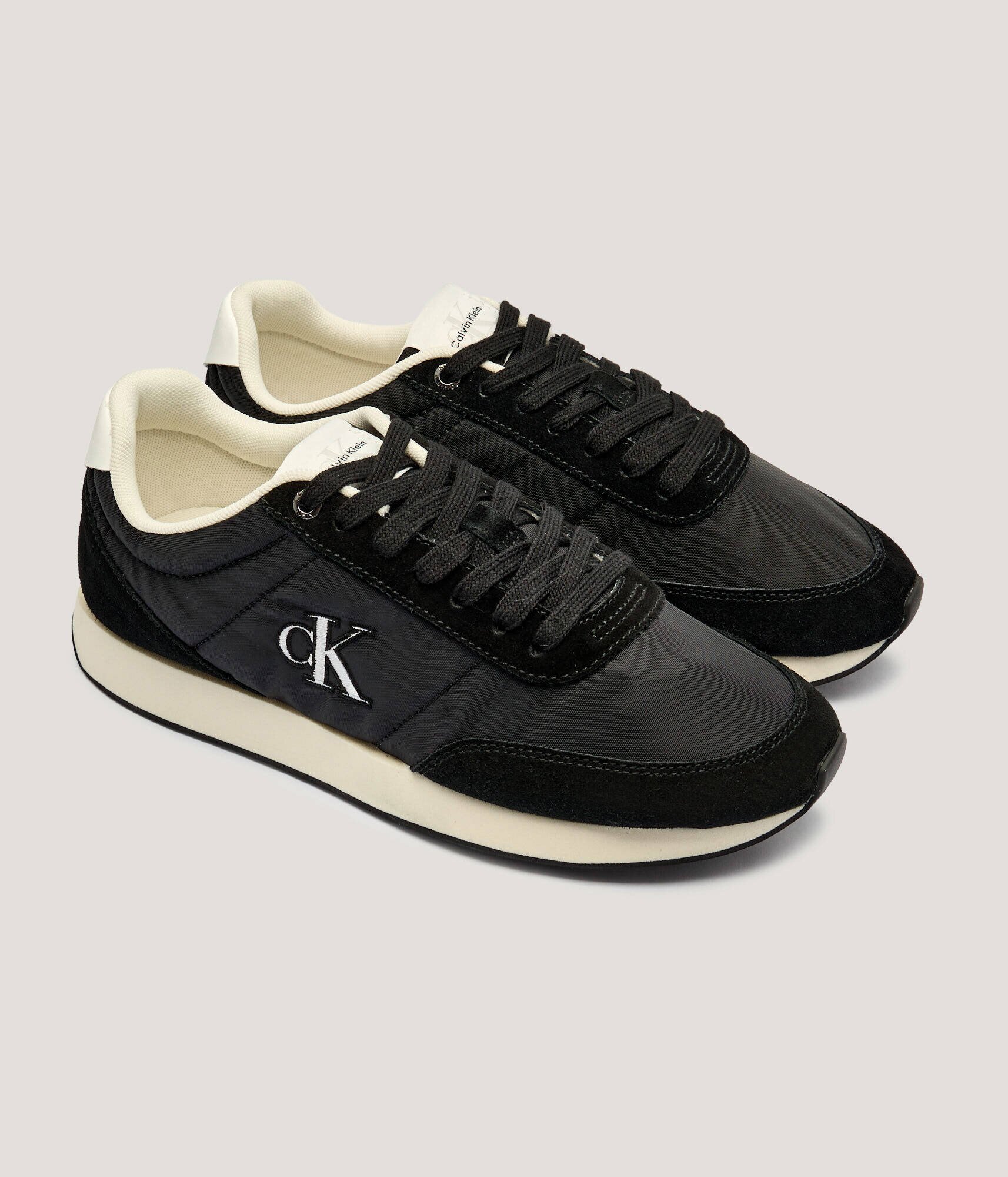Calvin Klein Sneakers RETRO | piele întoarsă