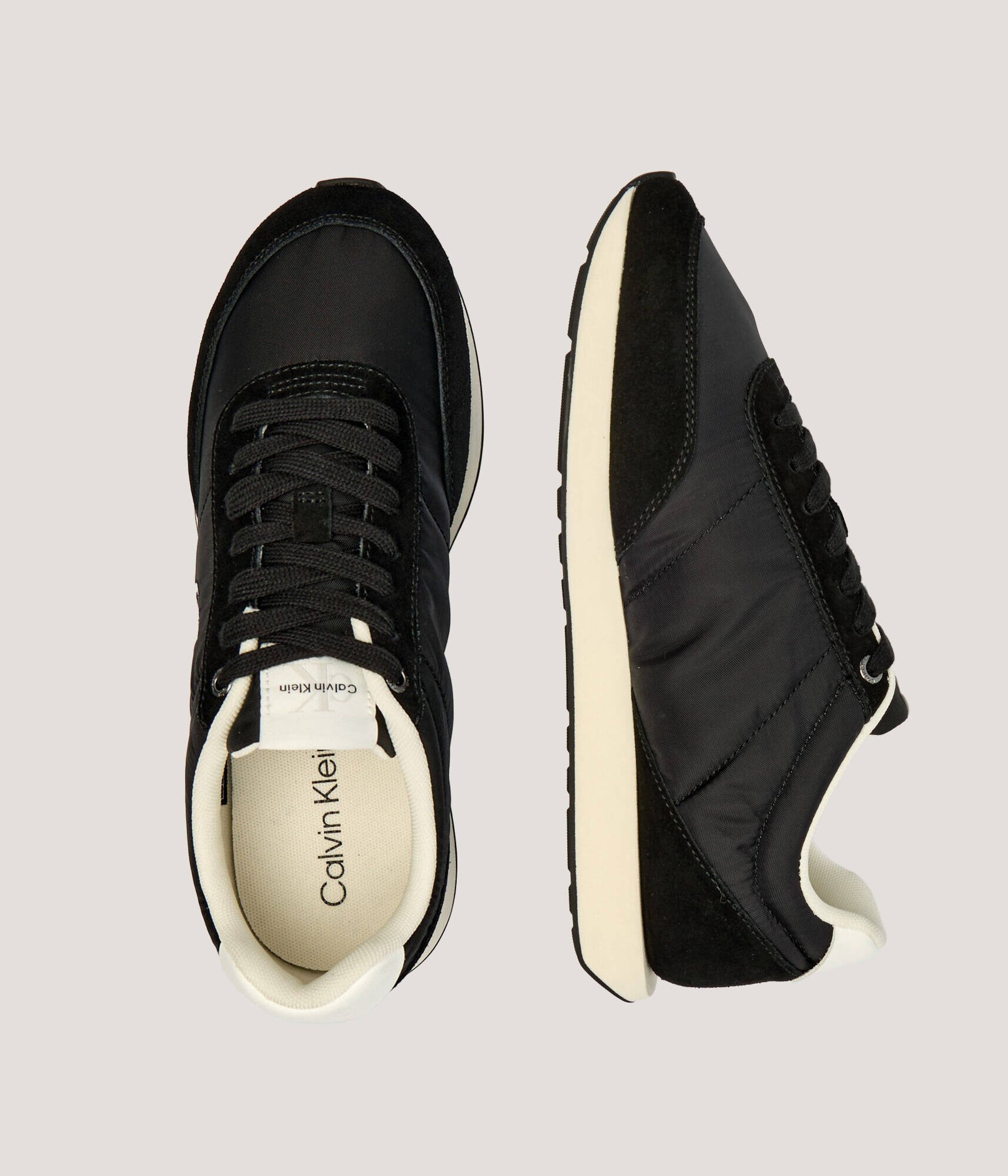Calvin Klein Sneakers RETRO | piele întoarsă