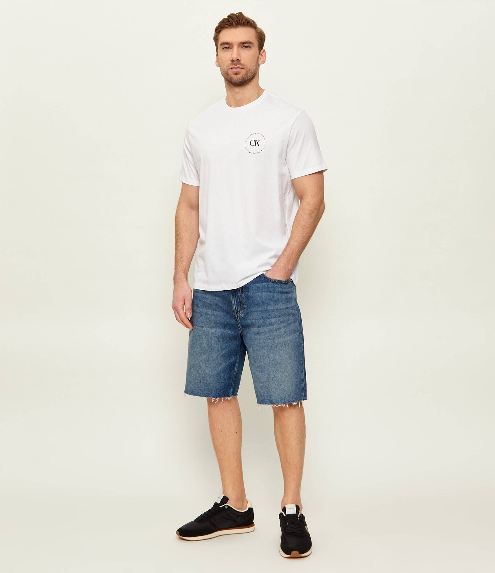 Calvin Klein Sneakers Retro | piele întoarsă