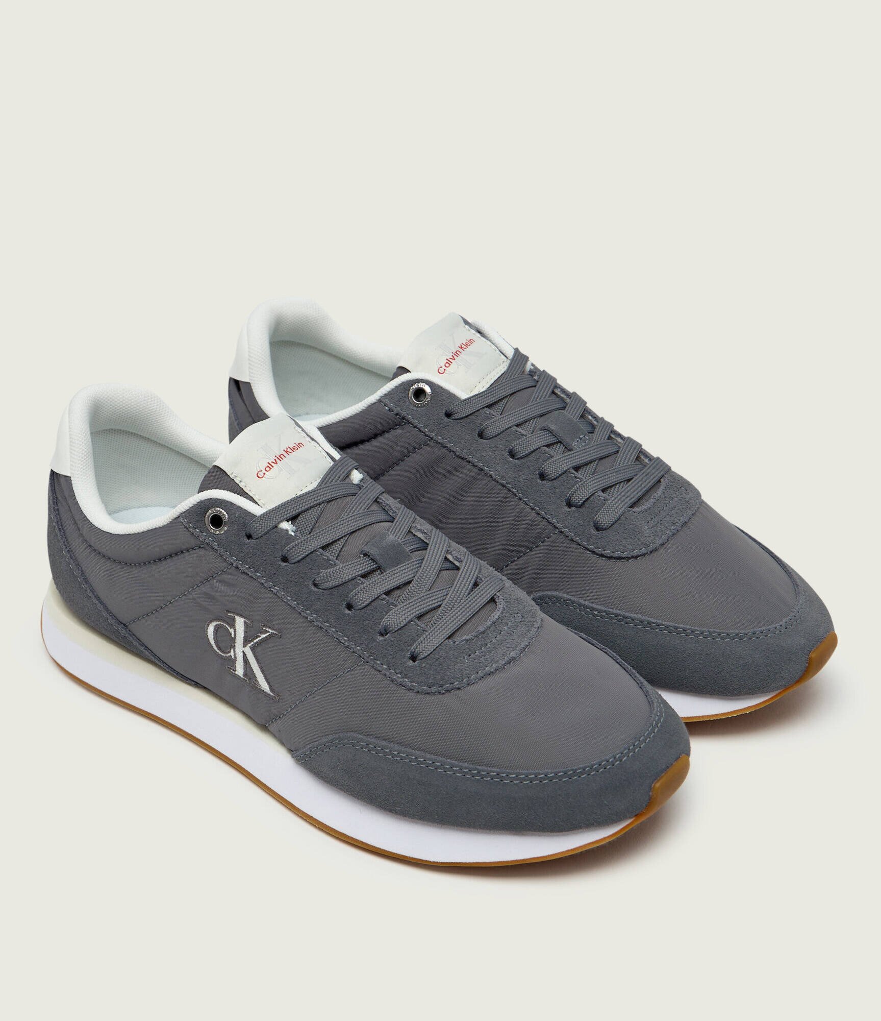 Calvin Klein Sneakers RETRO | piele întoarsă