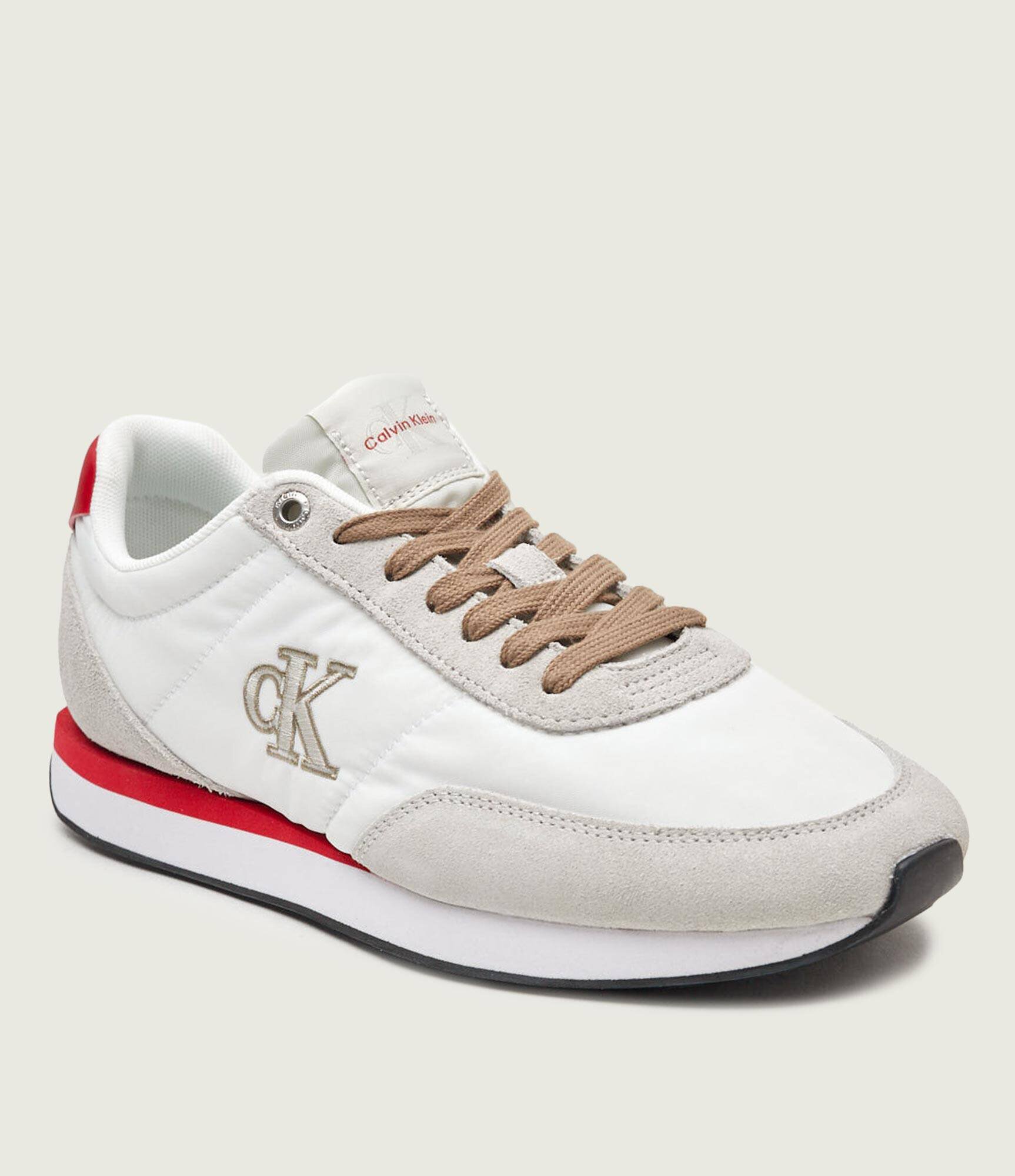 Calvin Klein Sneakers RETRO | piele întoarsă