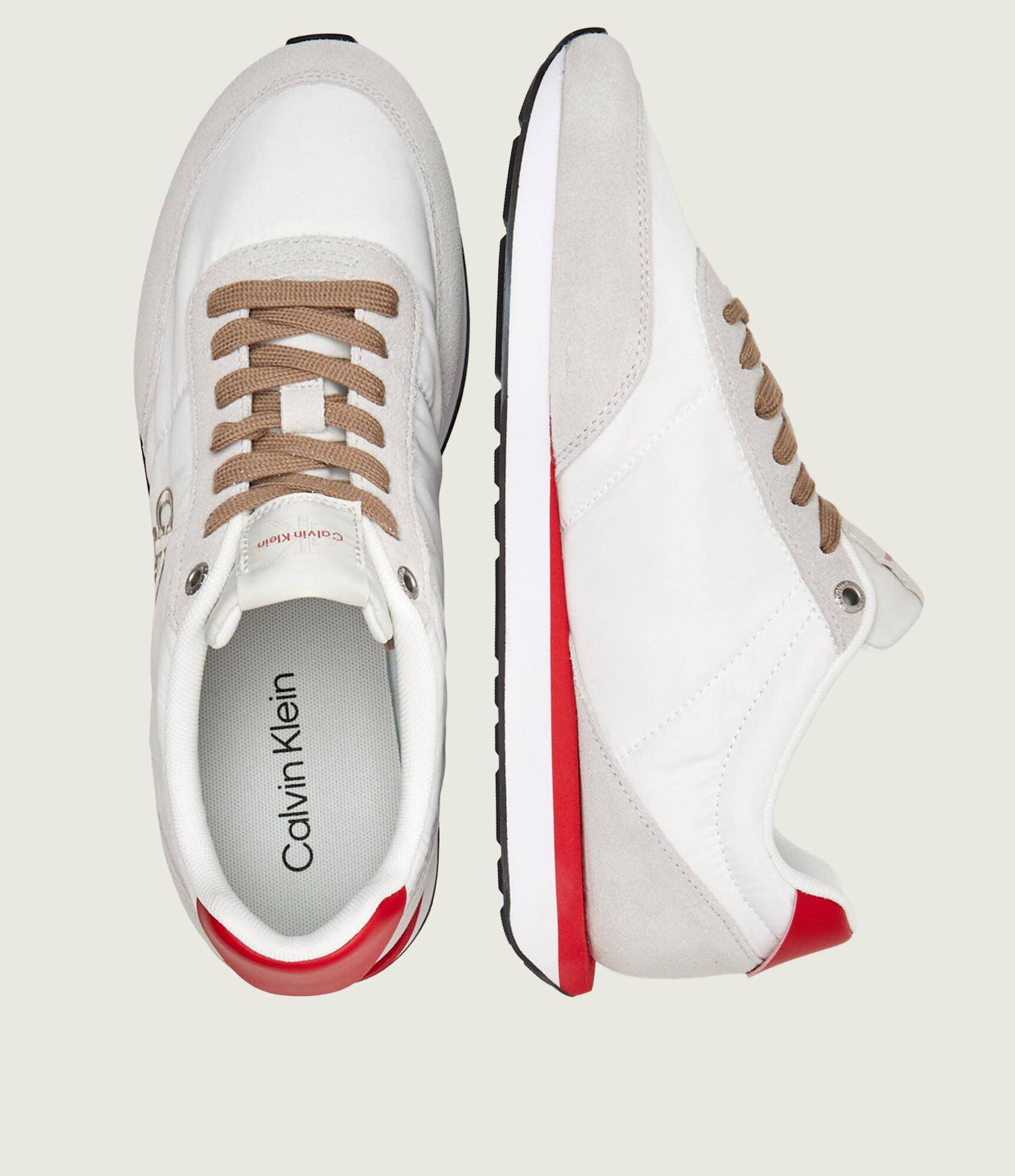 Calvin Klein Sneakers RETRO | piele întoarsă