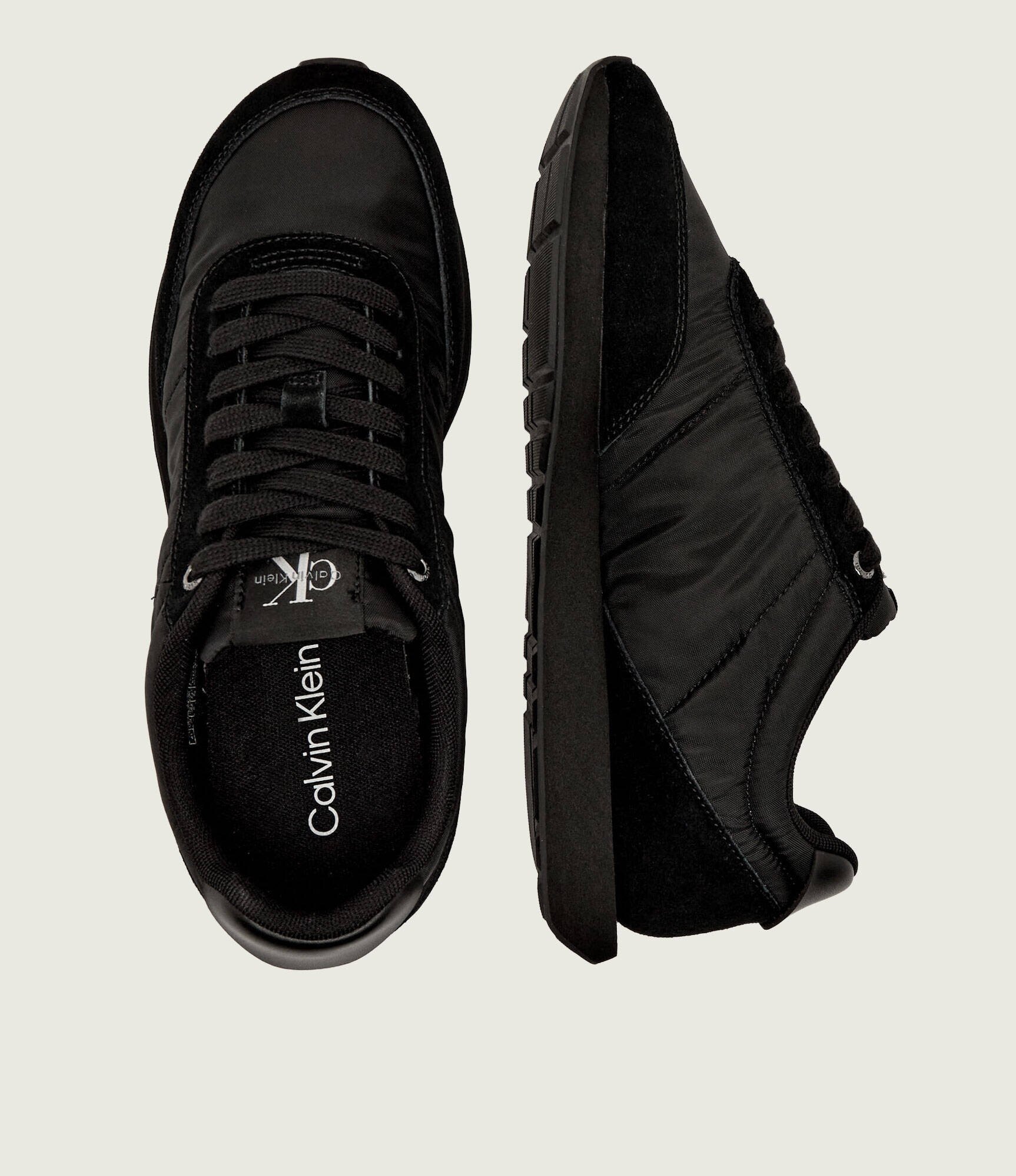 Calvin Klein Sneakers RETRO | piele întoarsă