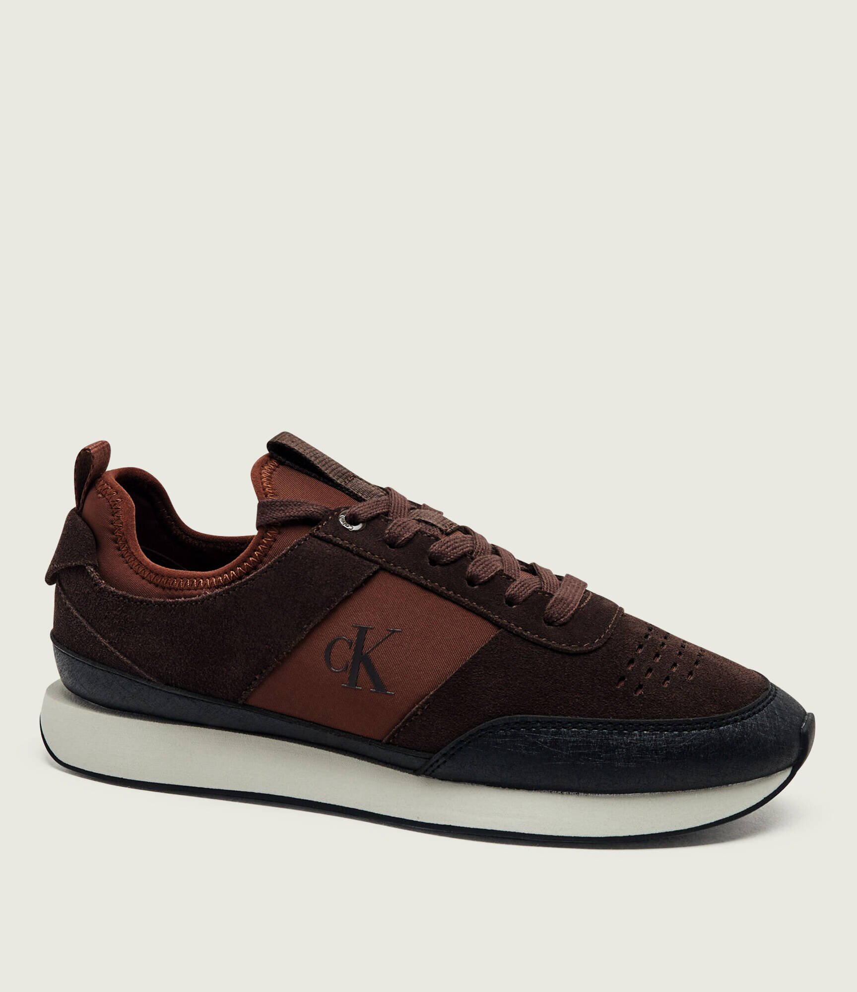 Calvin Klein Sneakers Retro Runner | piele întoarsă
