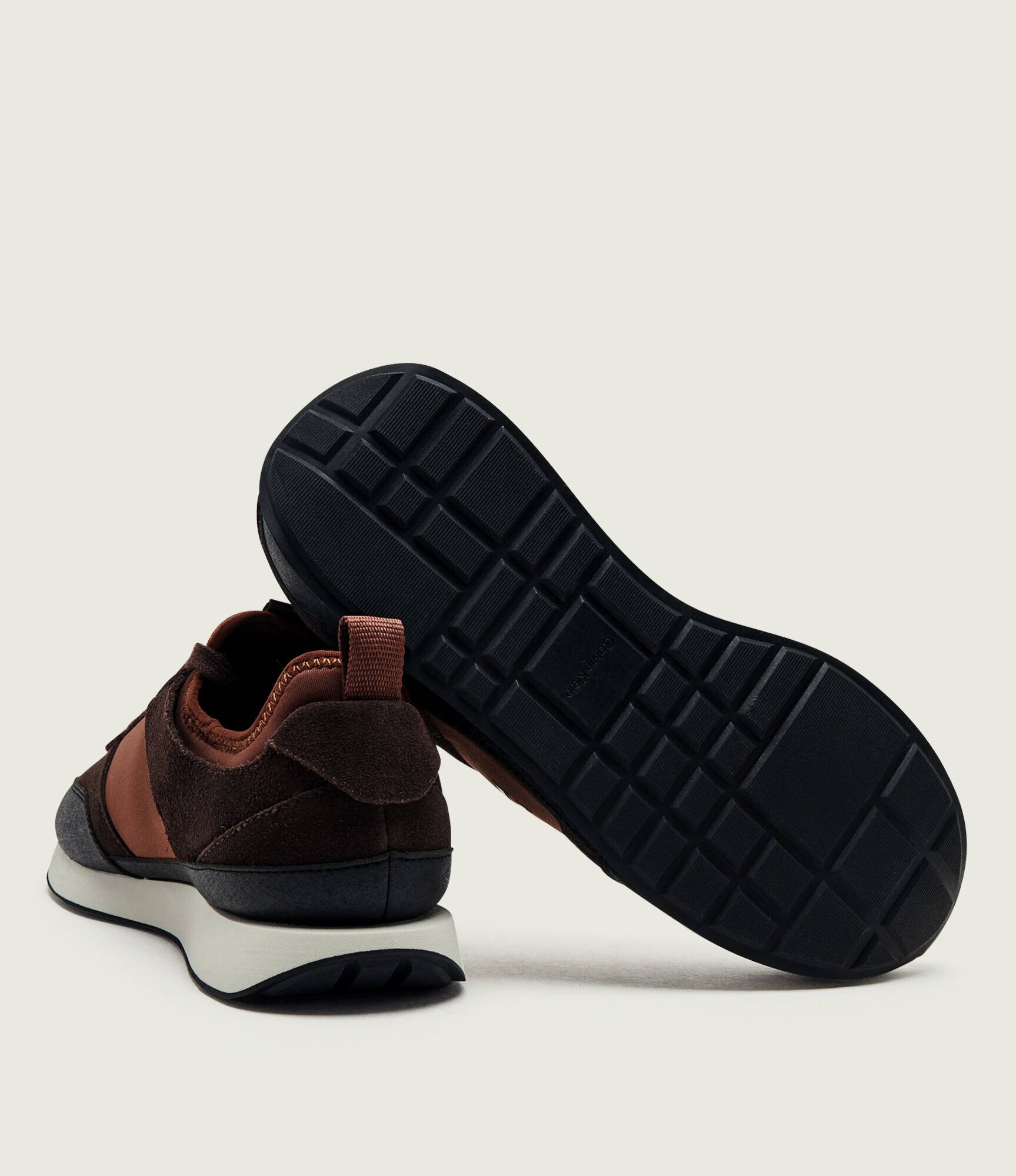 Calvin Klein Sneakers Retro Runner | piele întoarsă