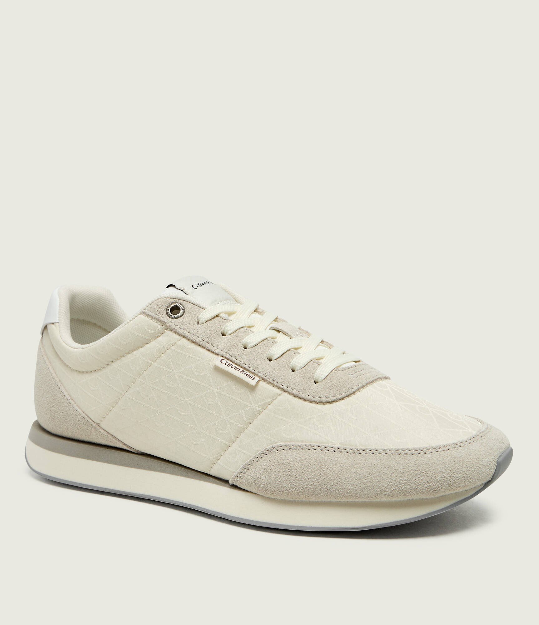 Calvin Klein Sneakers RETRO RUNNER | piele întoarsă
