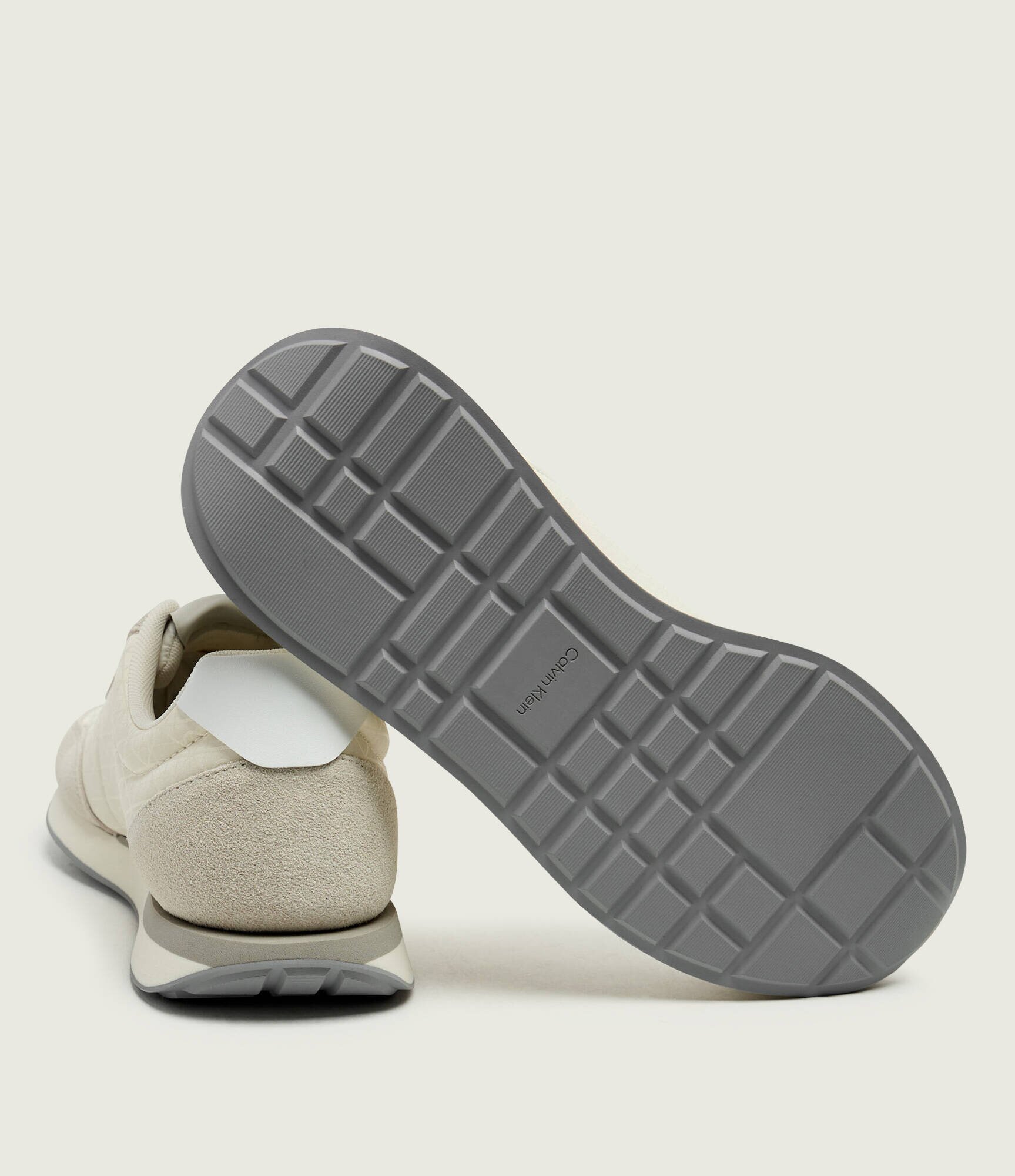 Calvin Klein Sneakers RETRO RUNNER | piele întoarsă