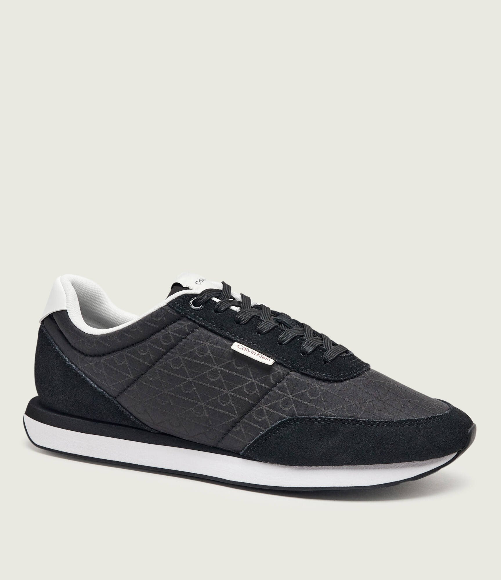Calvin Klein Sneakers Retro Runner | piele întoarsă