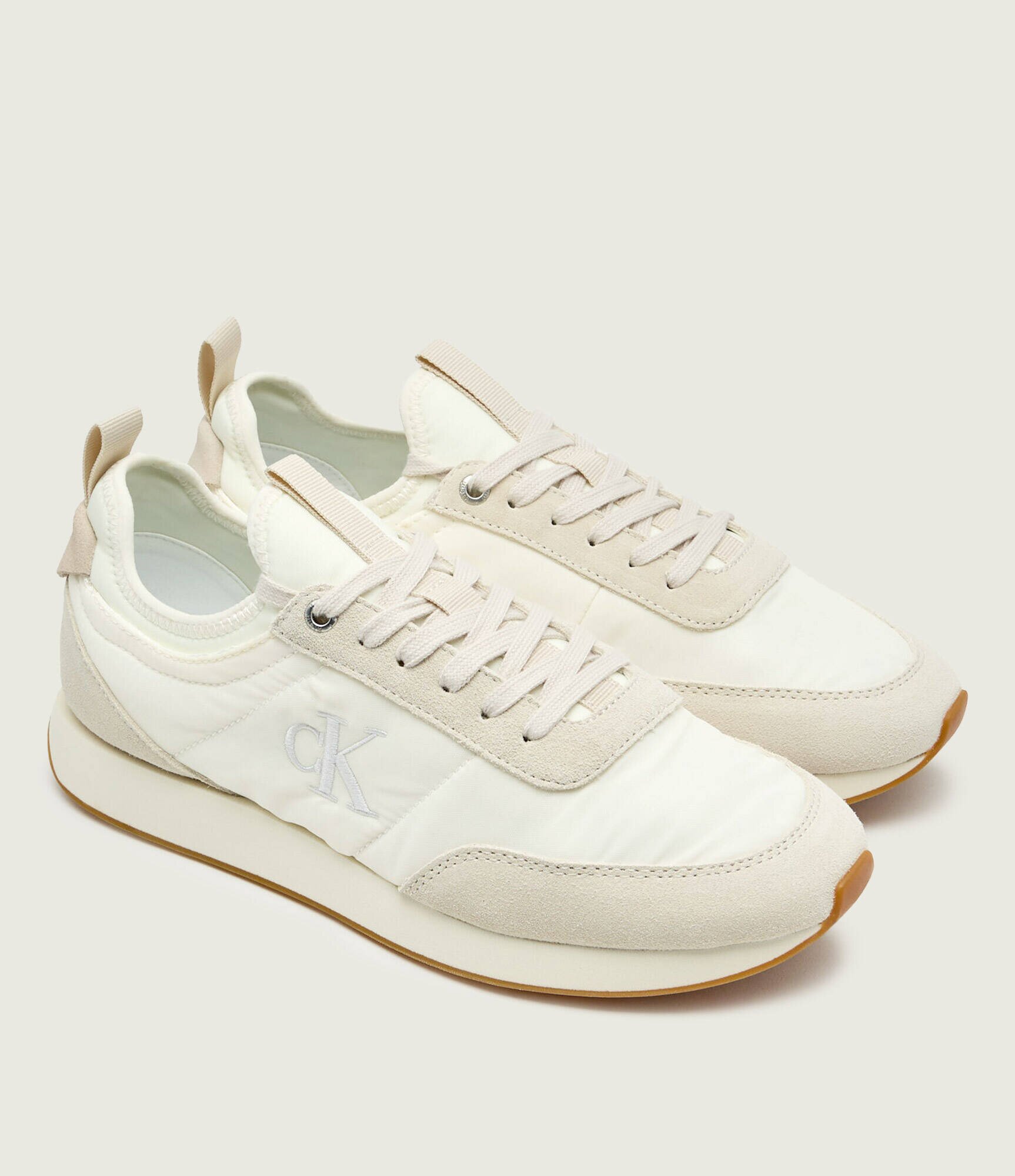 Calvin Klein Sneakers RETRO RUNNER | piele întoarsă