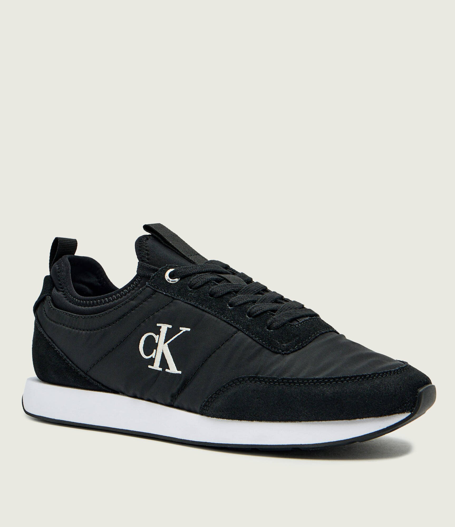 Calvin Klein Sneakers RETRO RUNNER | piele întoarsă
