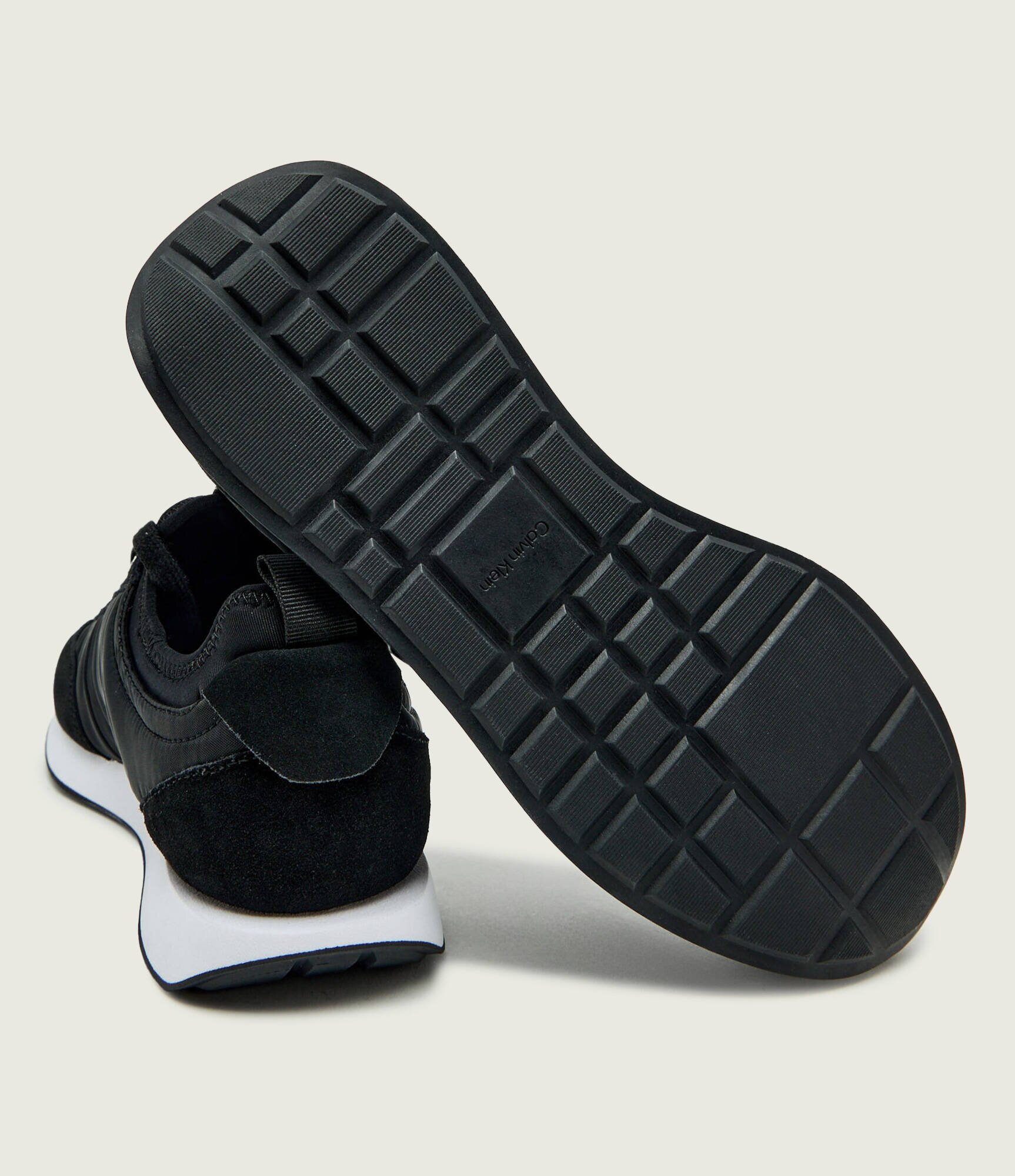 Calvin Klein Sneakers RETRO RUNNER | piele întoarsă