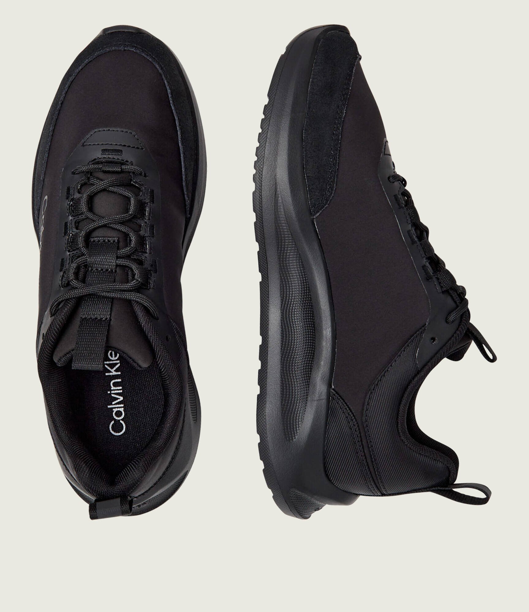 Calvin Klein Sneakers RUNN ESS LACEUP NY-SU | piele întoarsă