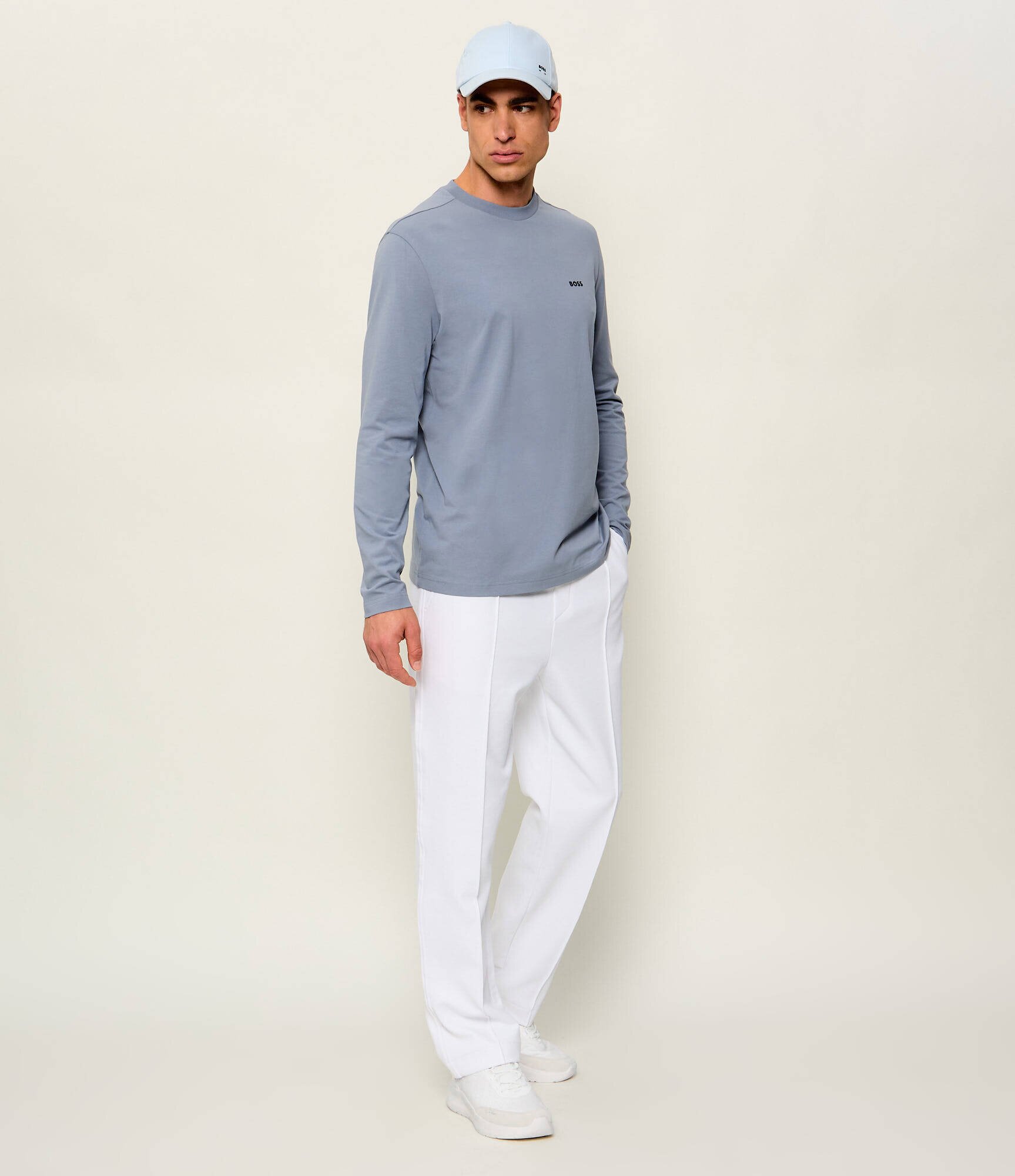 Calvin Klein Sneakers RUNN LACEUP AOP | piele întoarsă